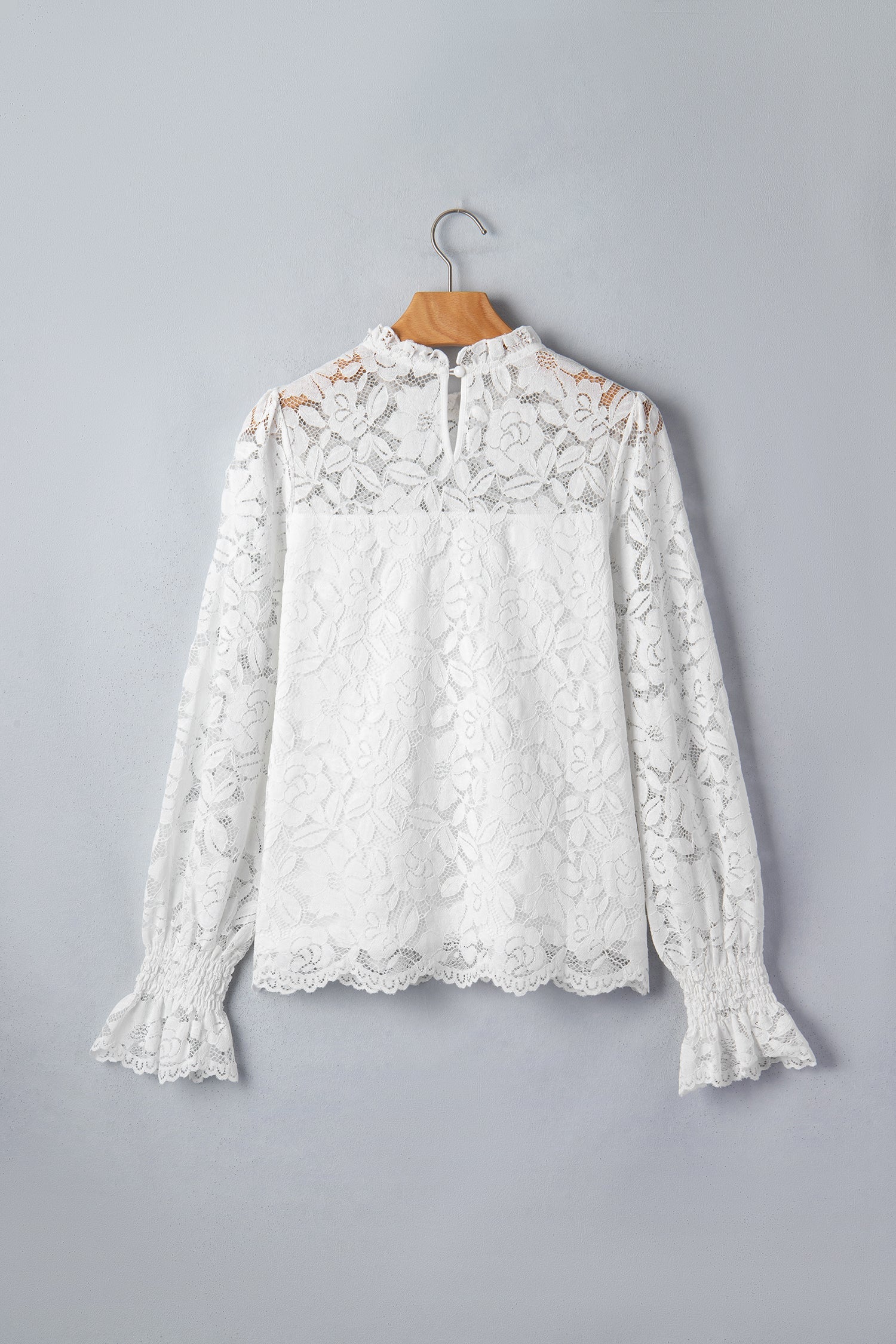 The Ruth Lace Ruffle Blouse