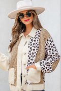 The Mable Leopard Waffle Quilted Jacket