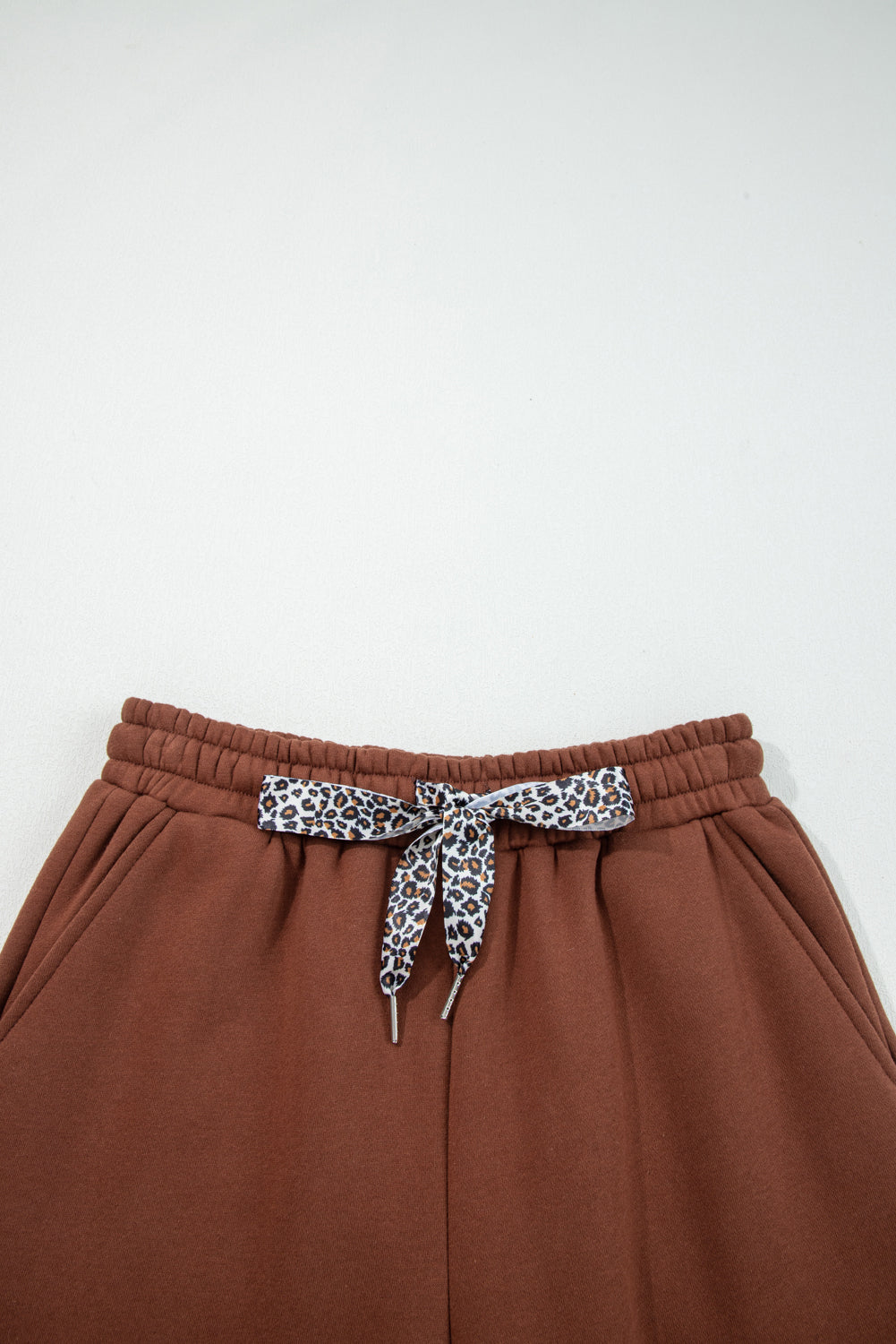 The Saylor Leopard Fleece Joggers