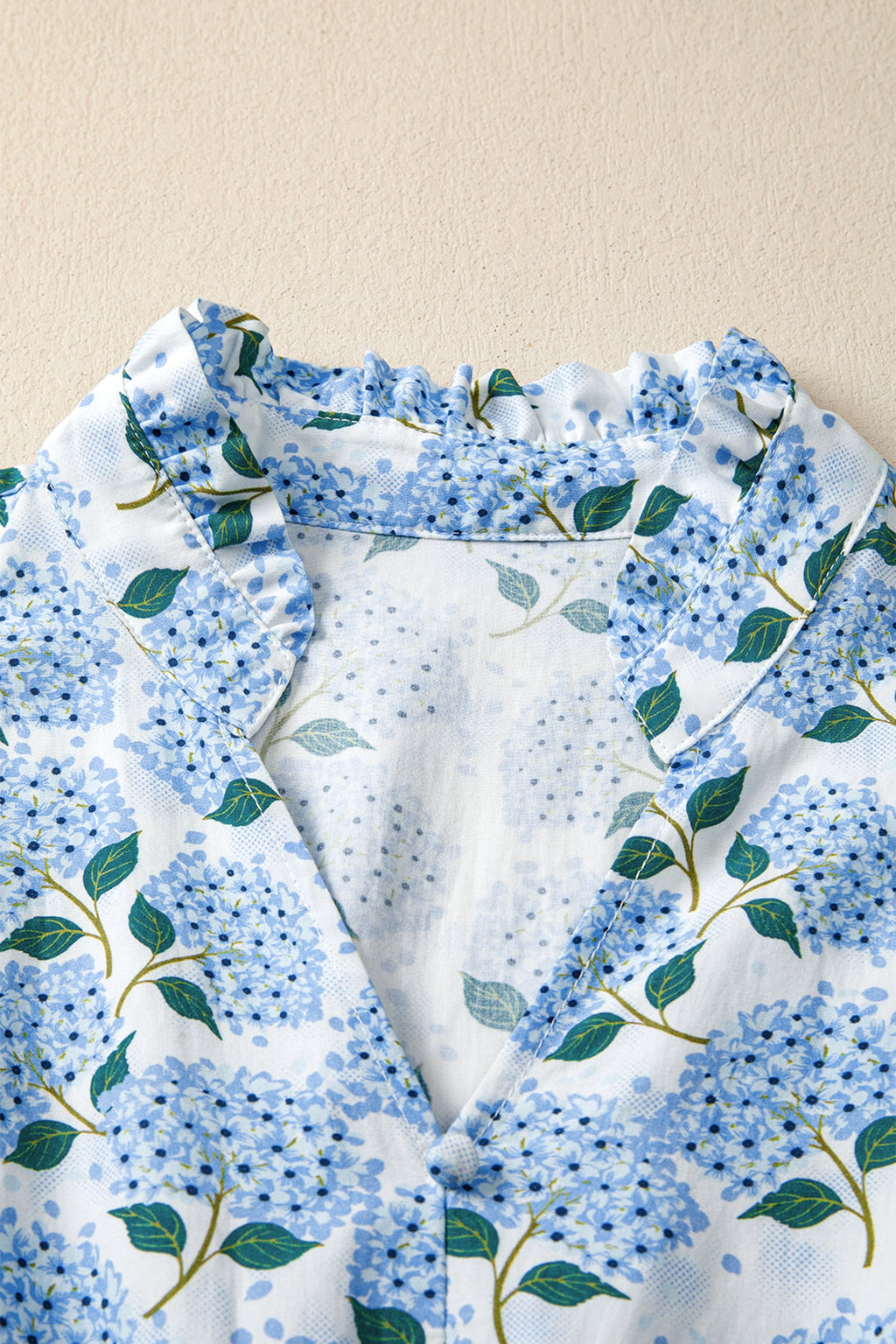 The Lena Floral Hydrangea Maxi Dress