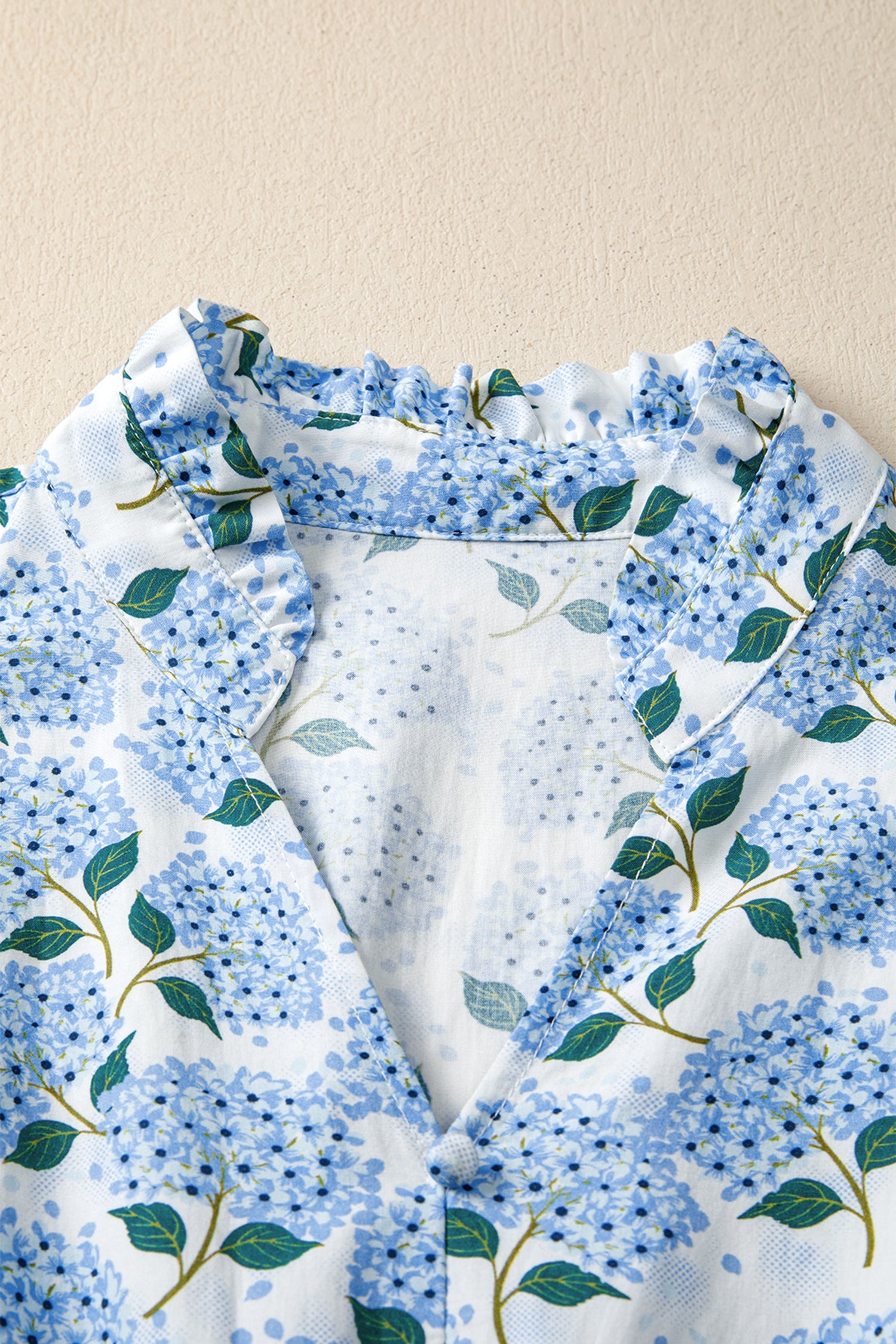 The Lena Floral Hydrangea Maxi Dress
