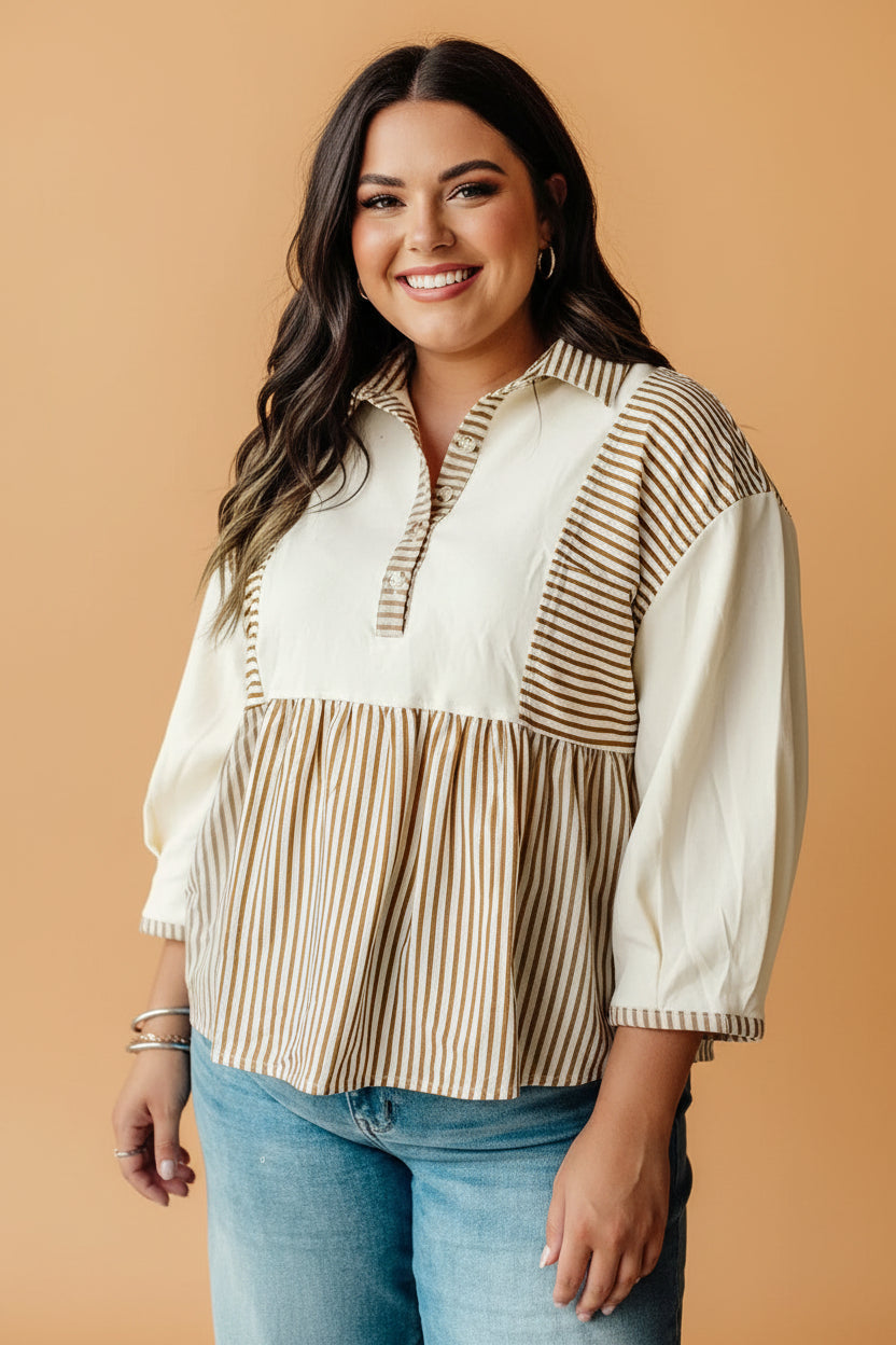 The Hensley Stripe Blouse