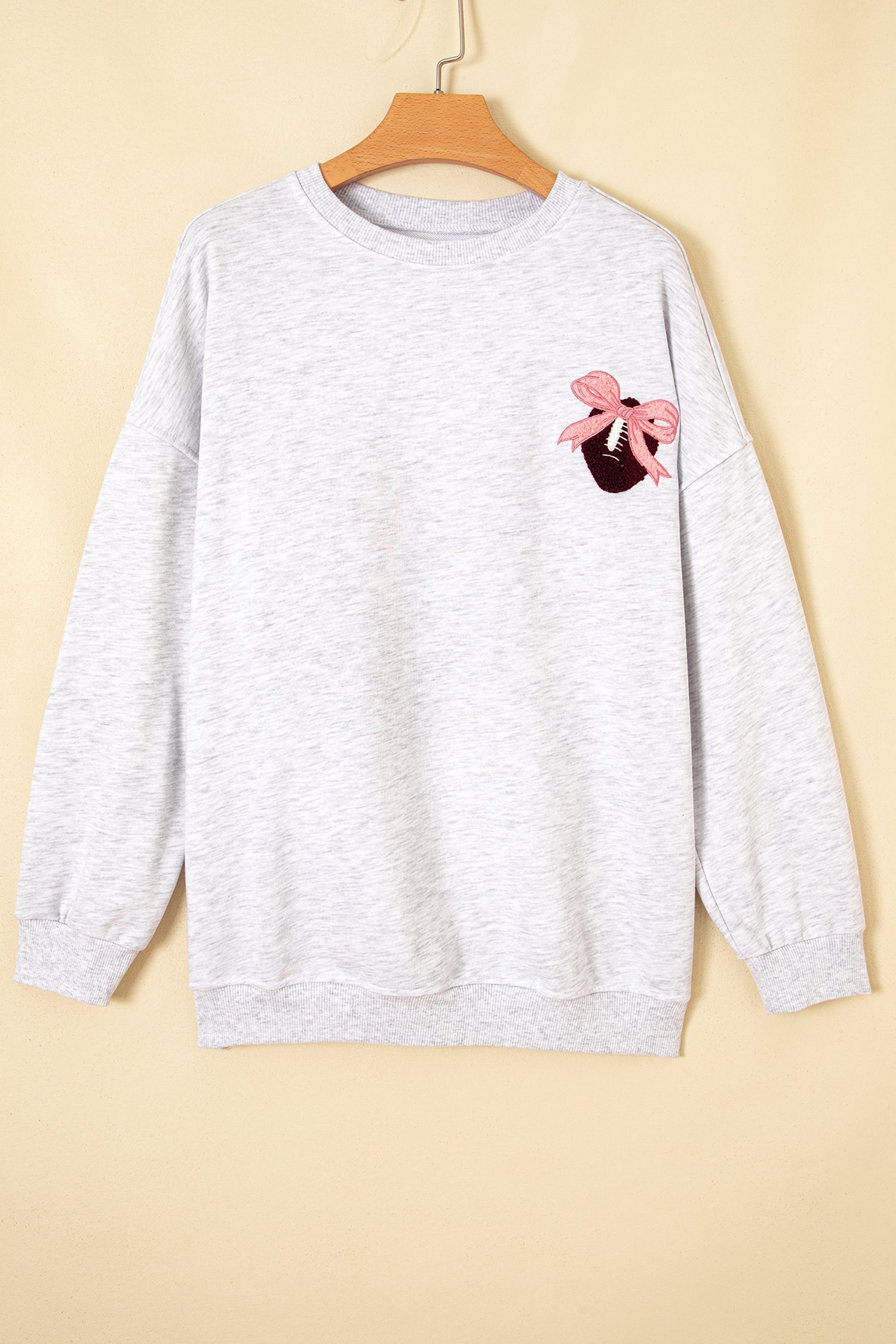 The Piper Rose Football Bow Sweatshirt
