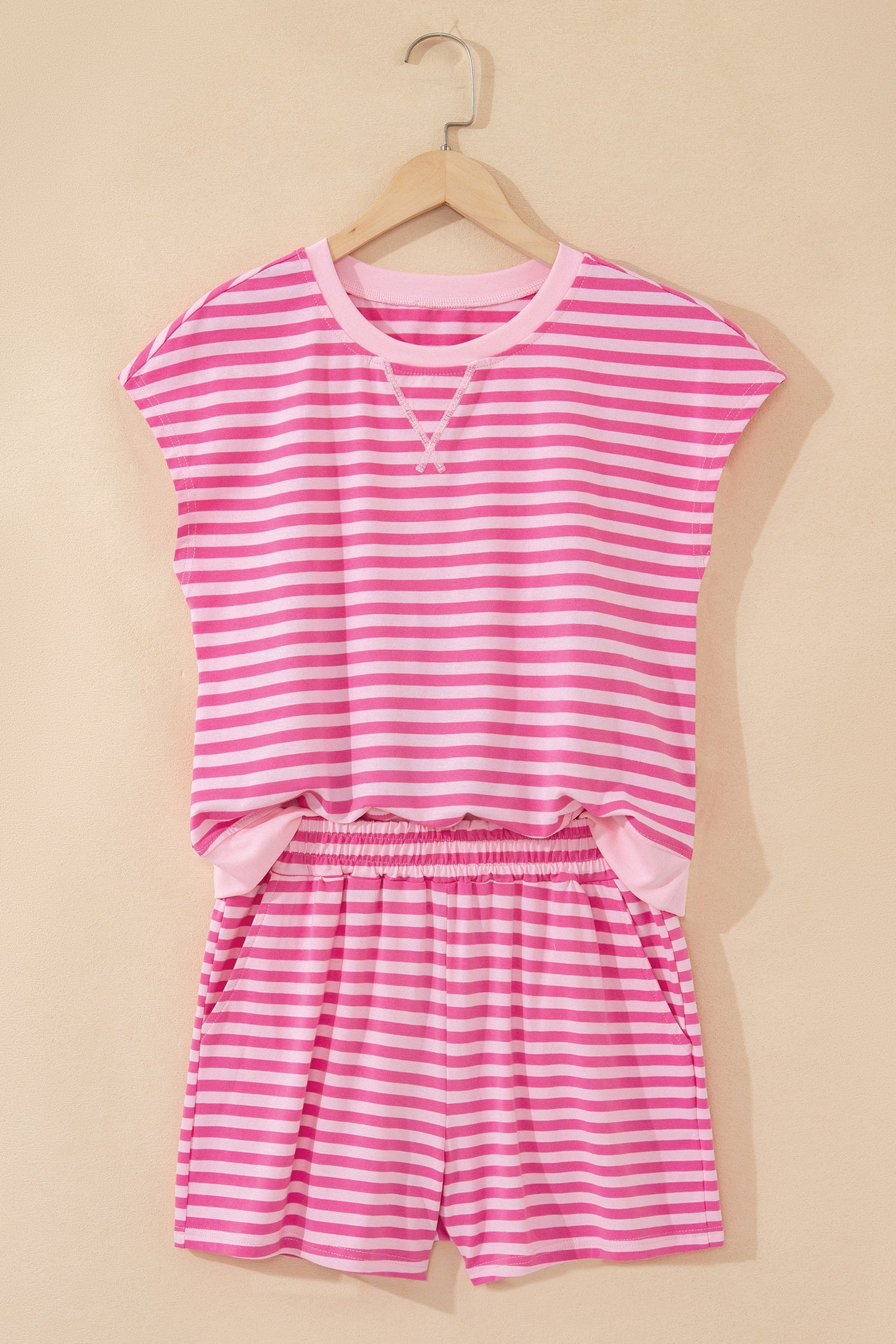 The Poppy Stripe Shorts Set