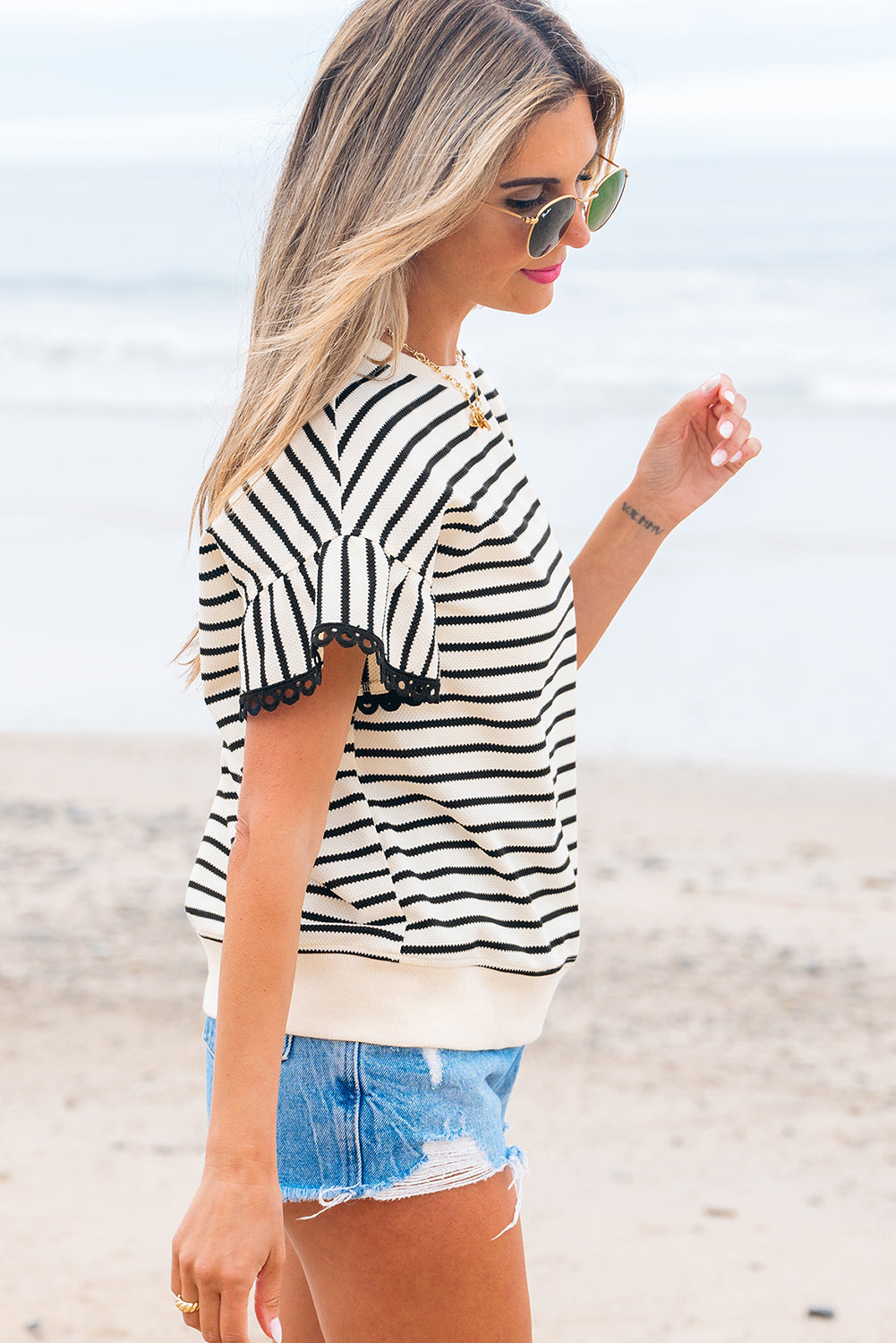 The Everly Stripe Top