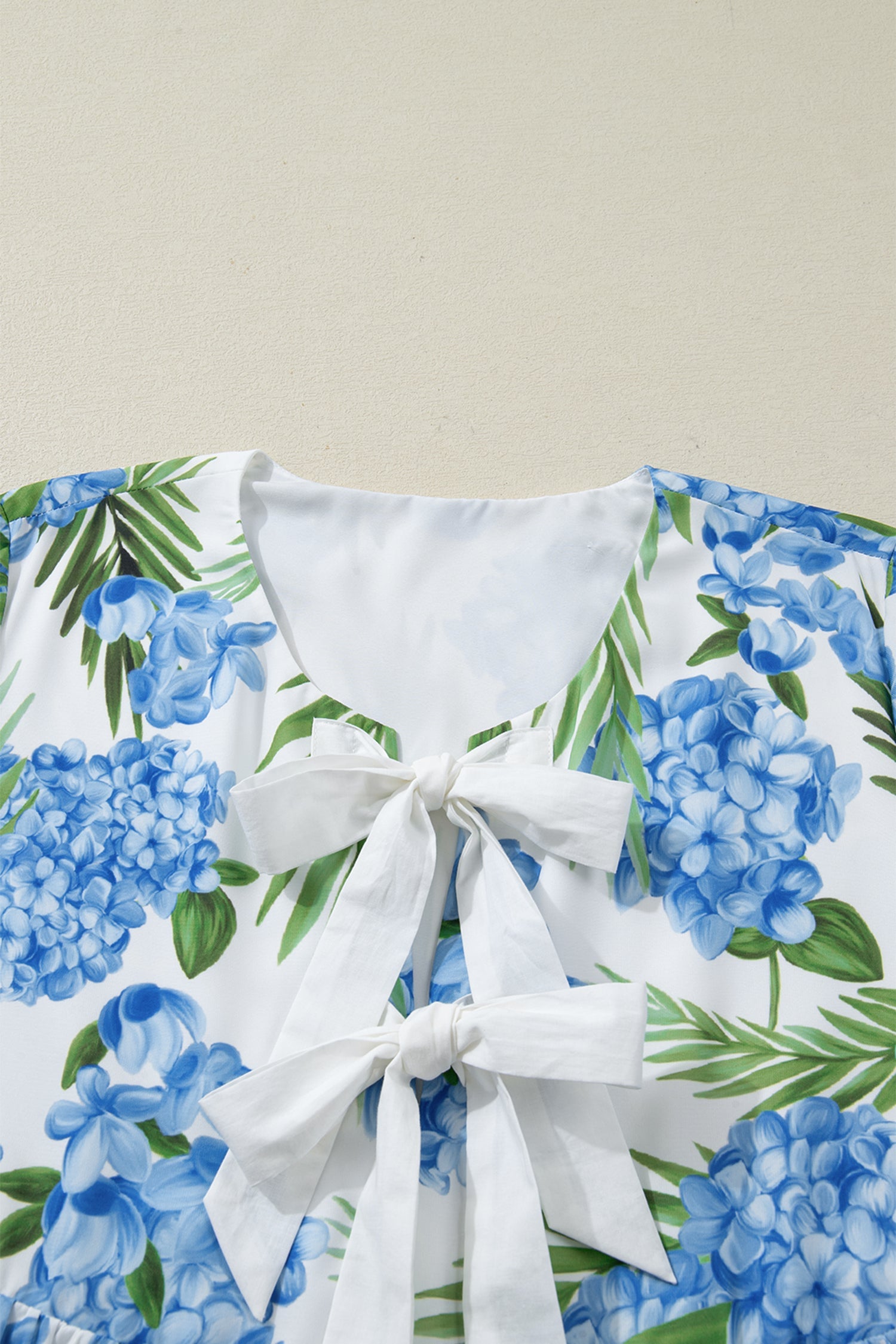 The Capri Palm Ruffle Mini Dress