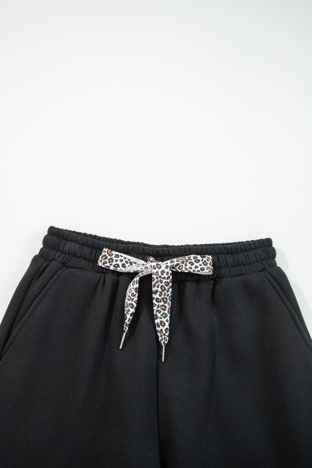 The Saylor Leopard Fleece Joggers