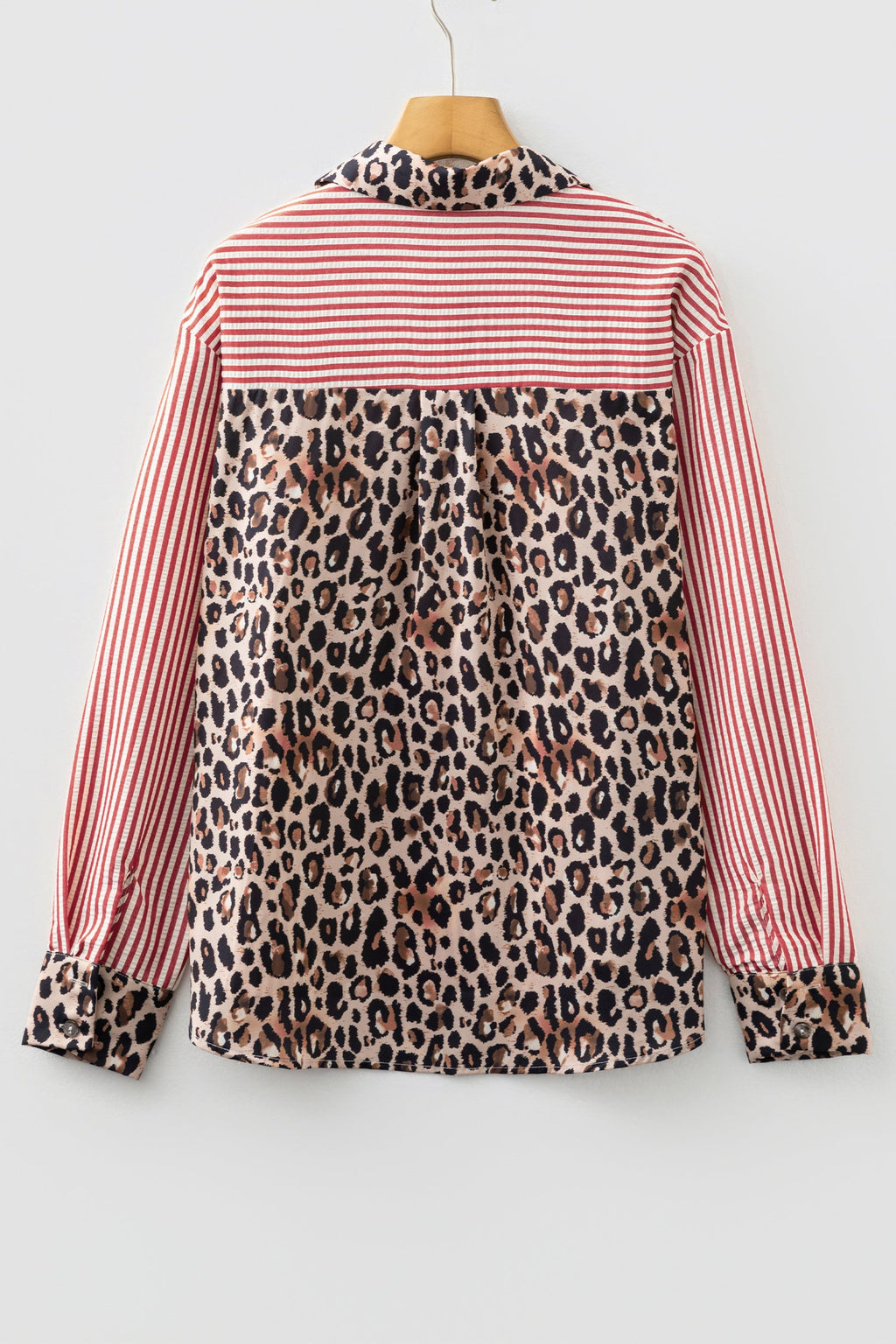 The Blair Leopard Stripe Button Up