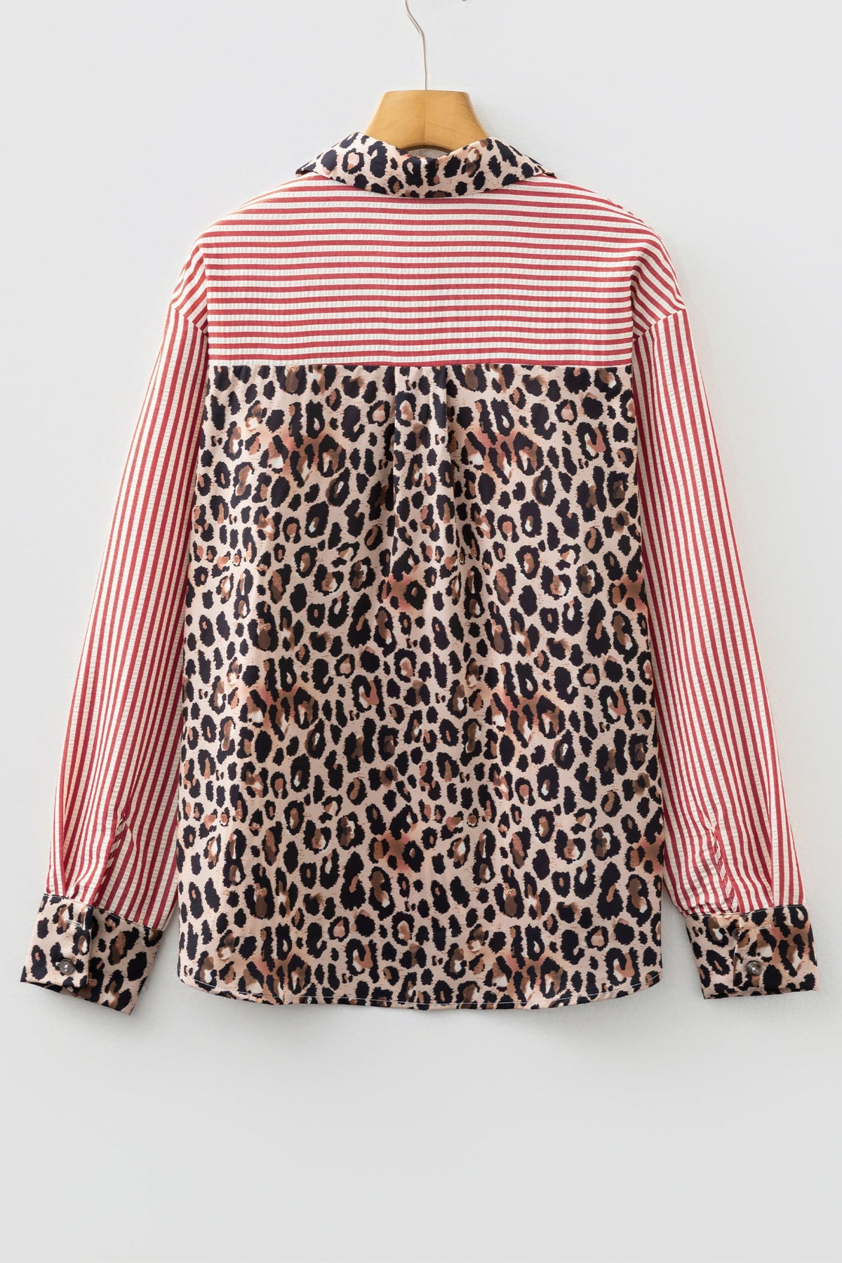 The Blair Leopard Stripe Button Up
