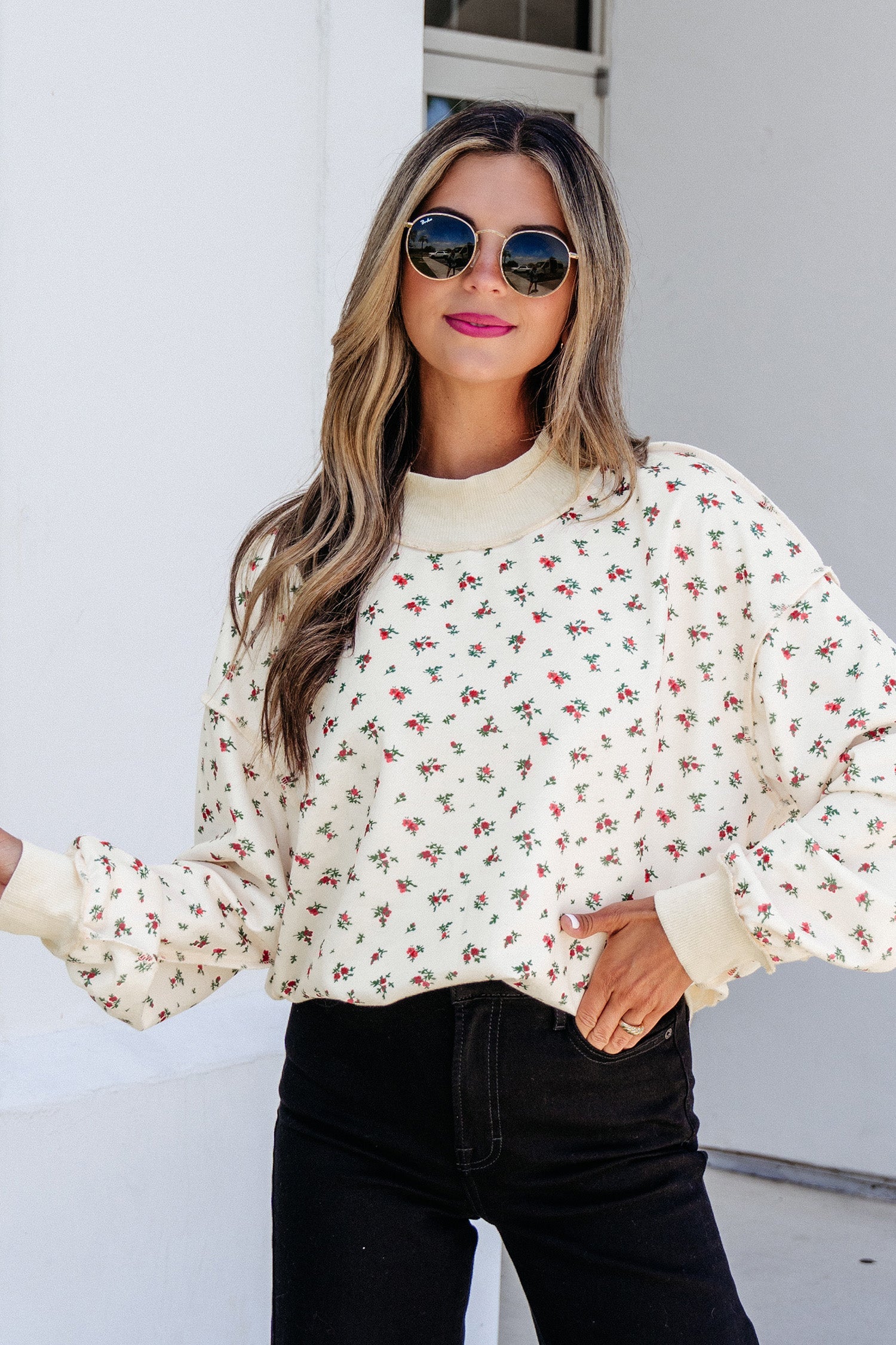 The Rosie Mae Floral Sweatshirt