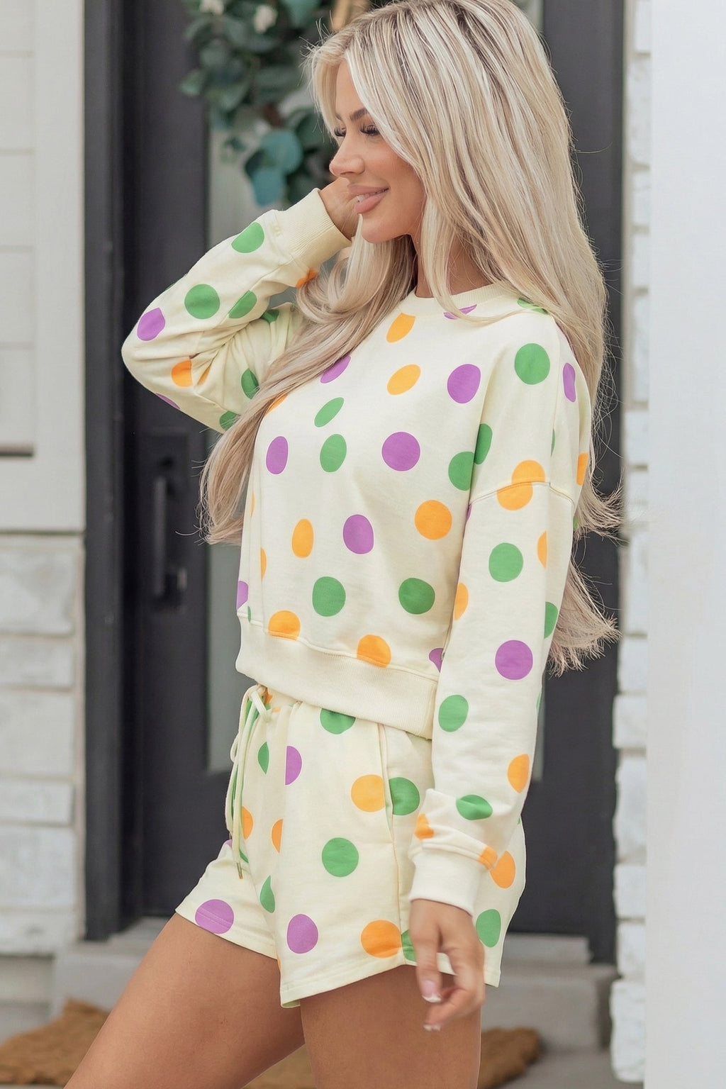 The Presley Polka Dot Lounge Set
