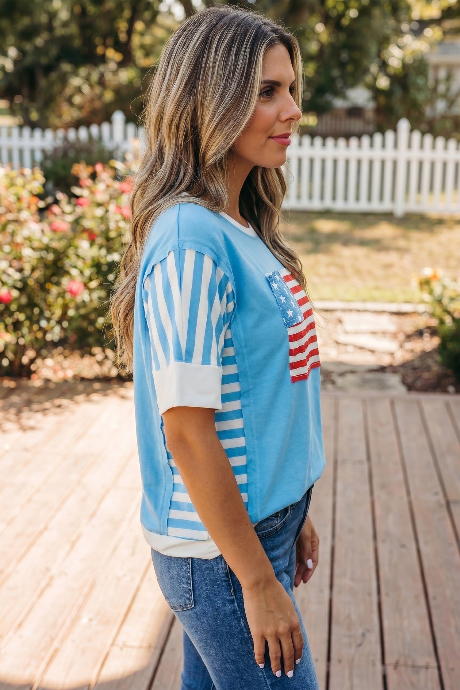 The Felicity Flag Stripe T-Shirt