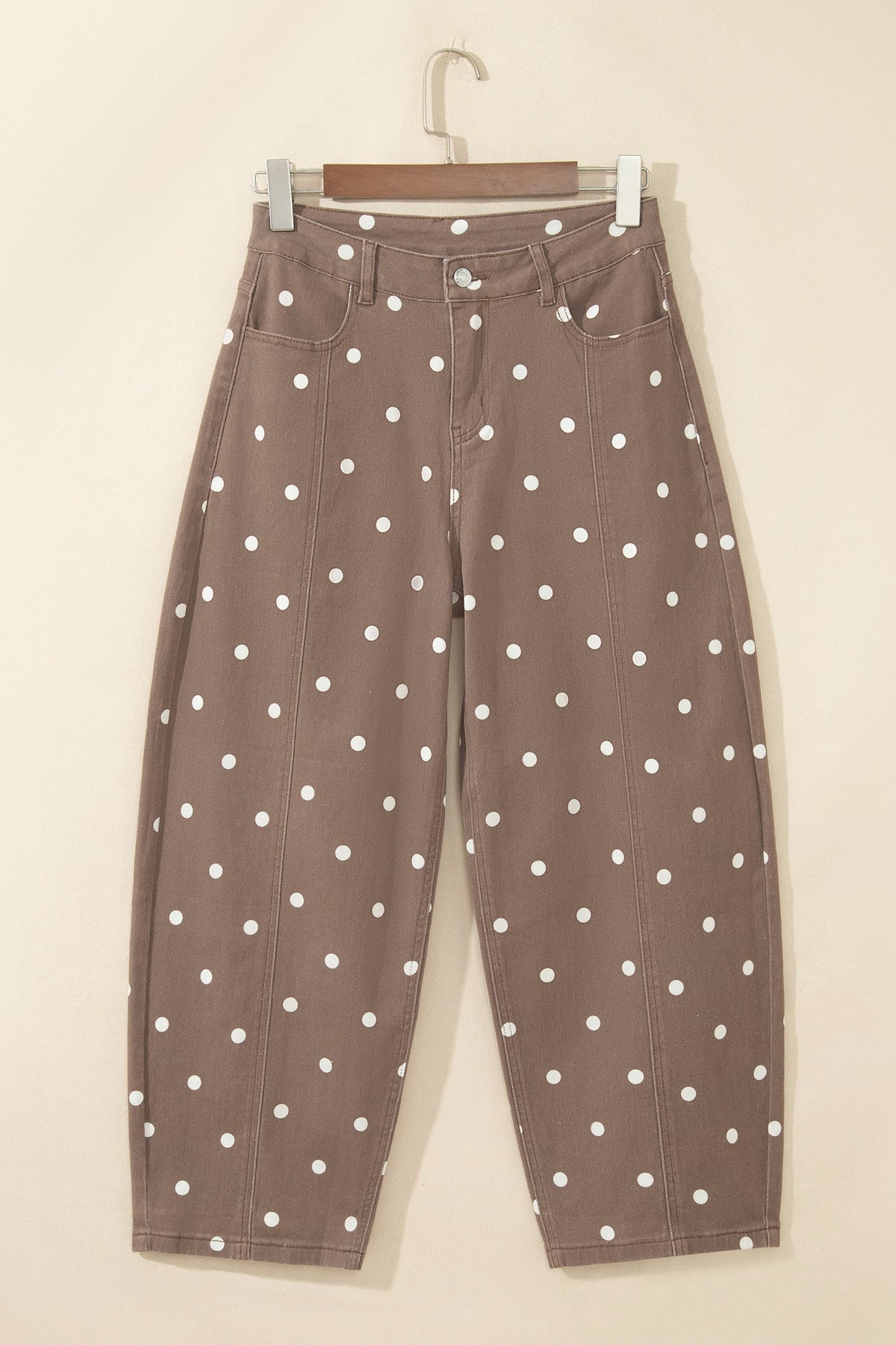 The Maeve Polka Dot Denim Jeans