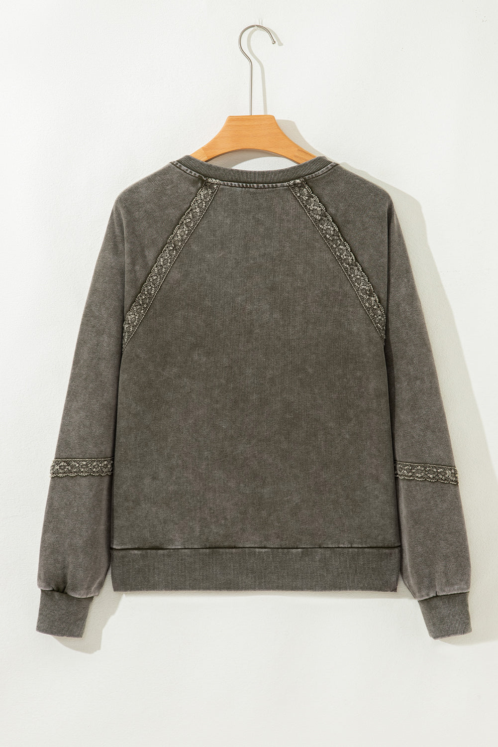 The Gemma Lace Patchwork Mineral Wash Sweatshirt