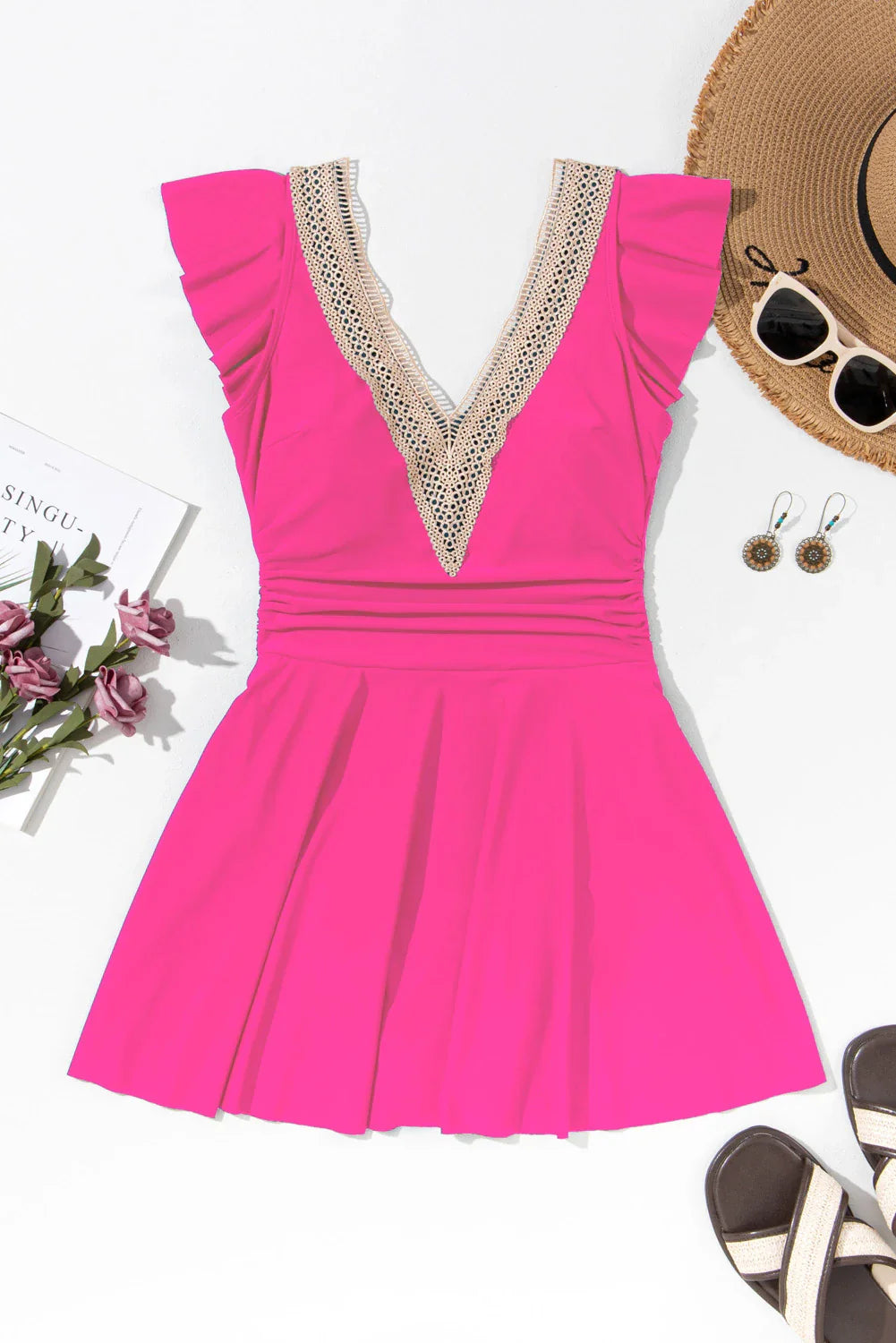 The Chloe Ruffle Swim Dress