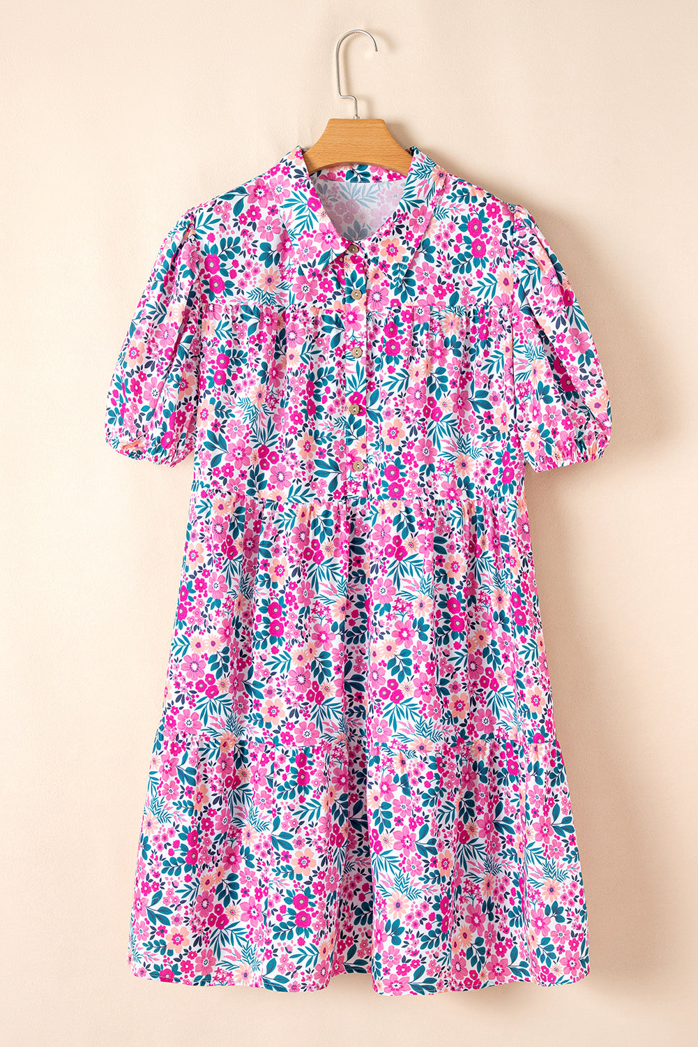 The Haddie Floral Puff Sleeve Dress