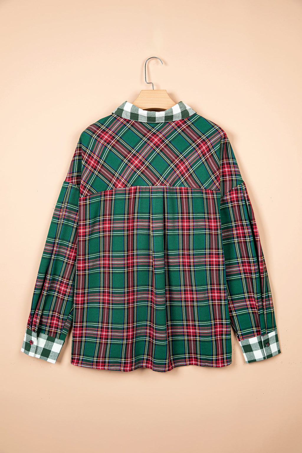 The Mistletoe Plaid Button Up