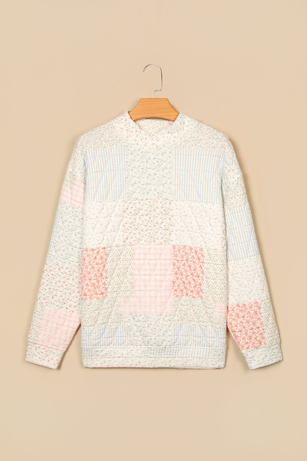 The Everlee Floral Quilted Pullover