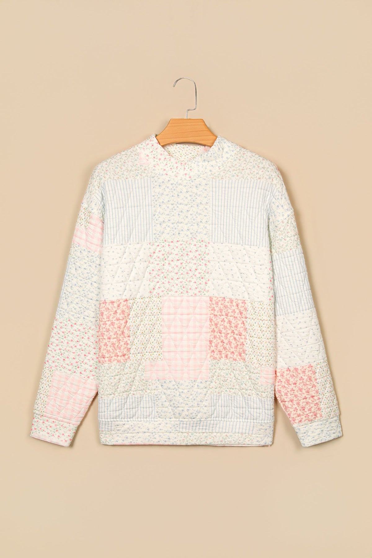 The Everlee Floral Quilted Pullover
