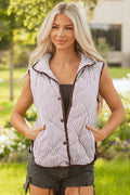 The Lennon Stripe Collared Vest