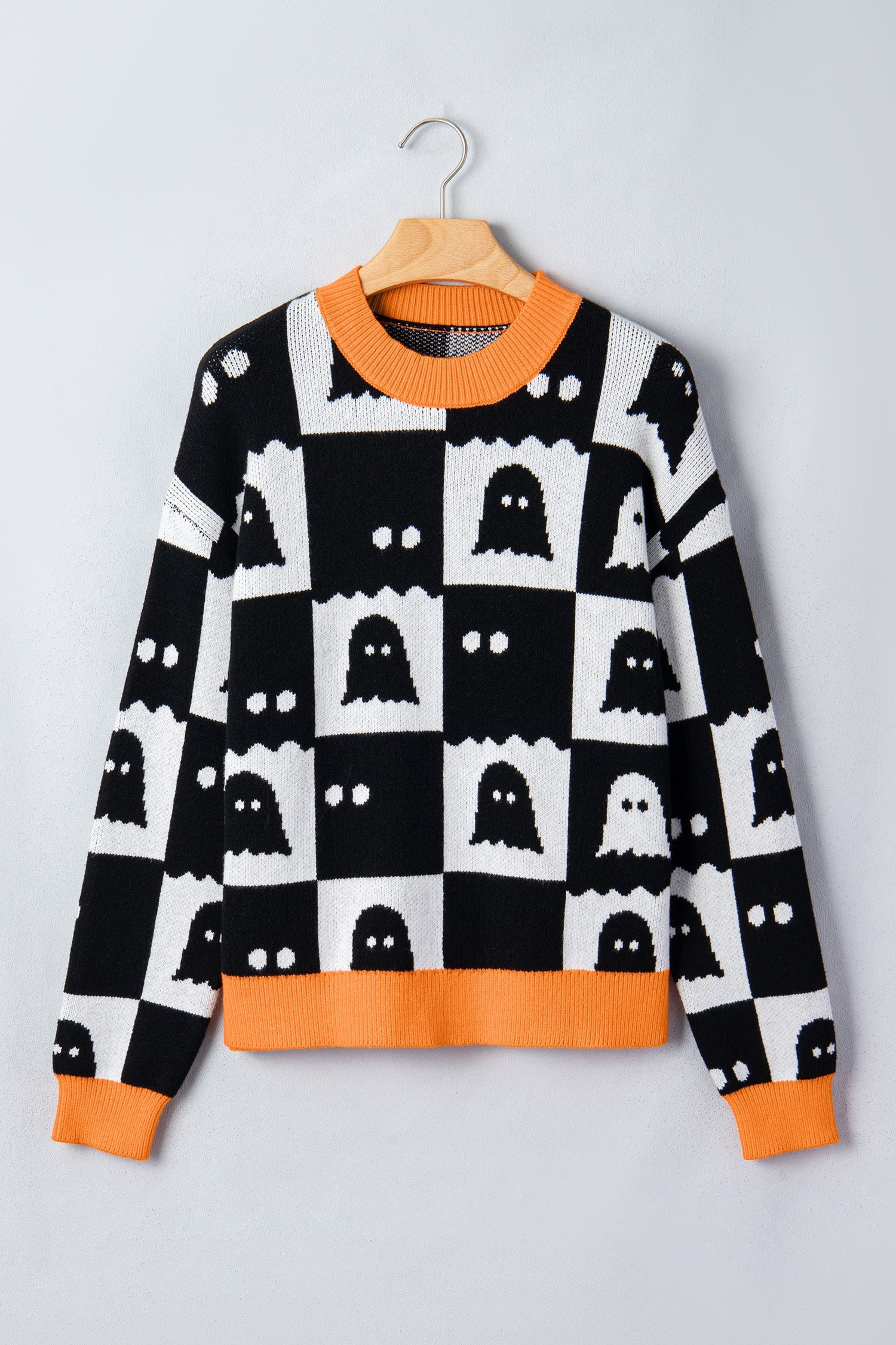 The Gracie Ghost Checker Sweater