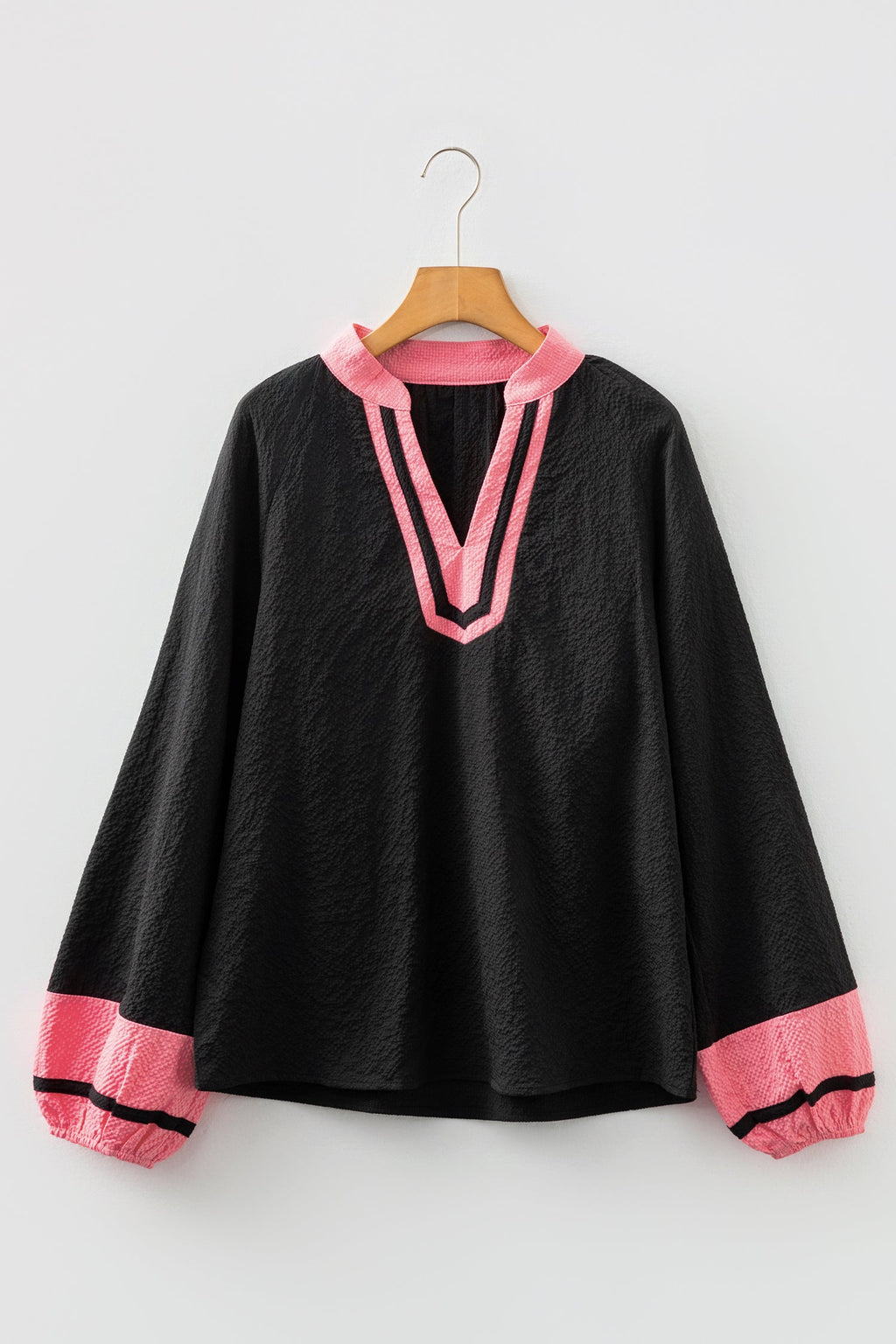 The Birdie Colorblock V-Neck Blouse