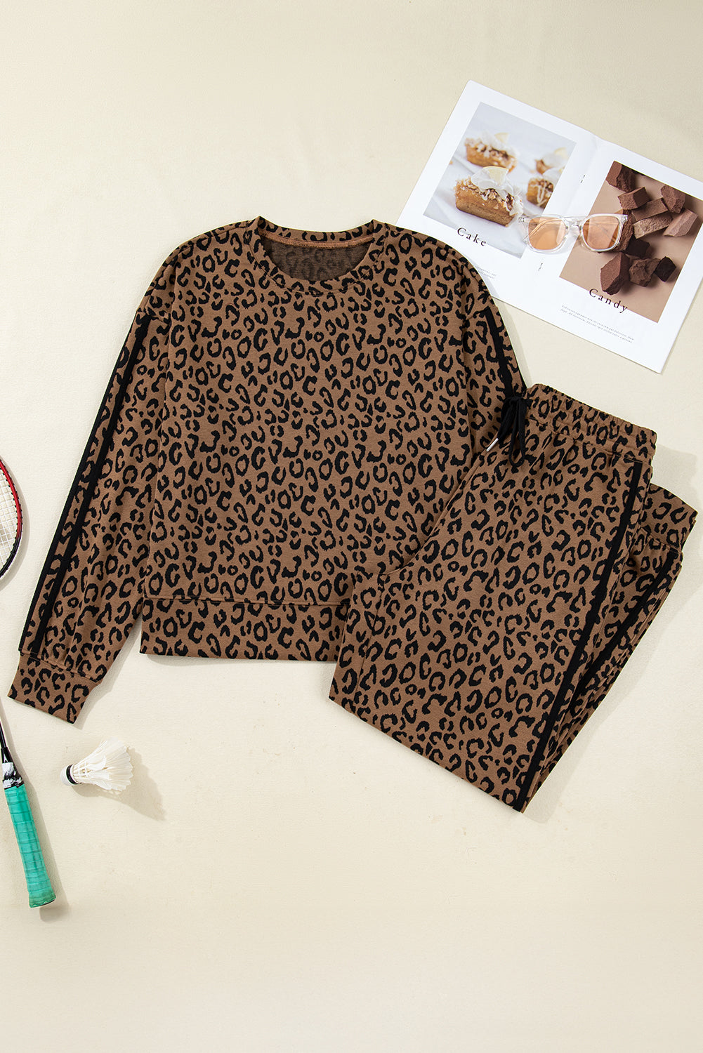 The Chloe Kate Leopard Lounge Set