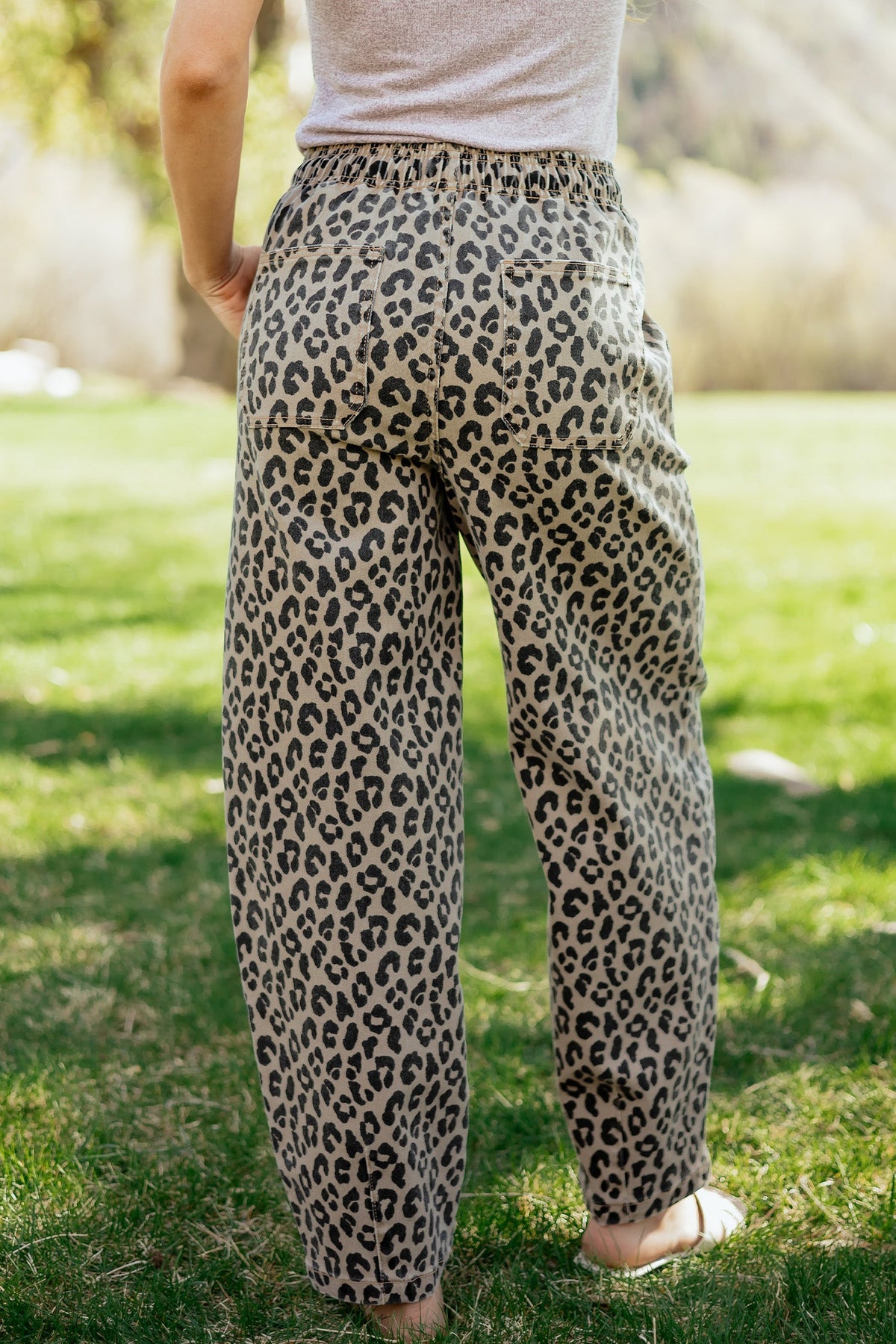 The Monroe Leopard Denim Pants