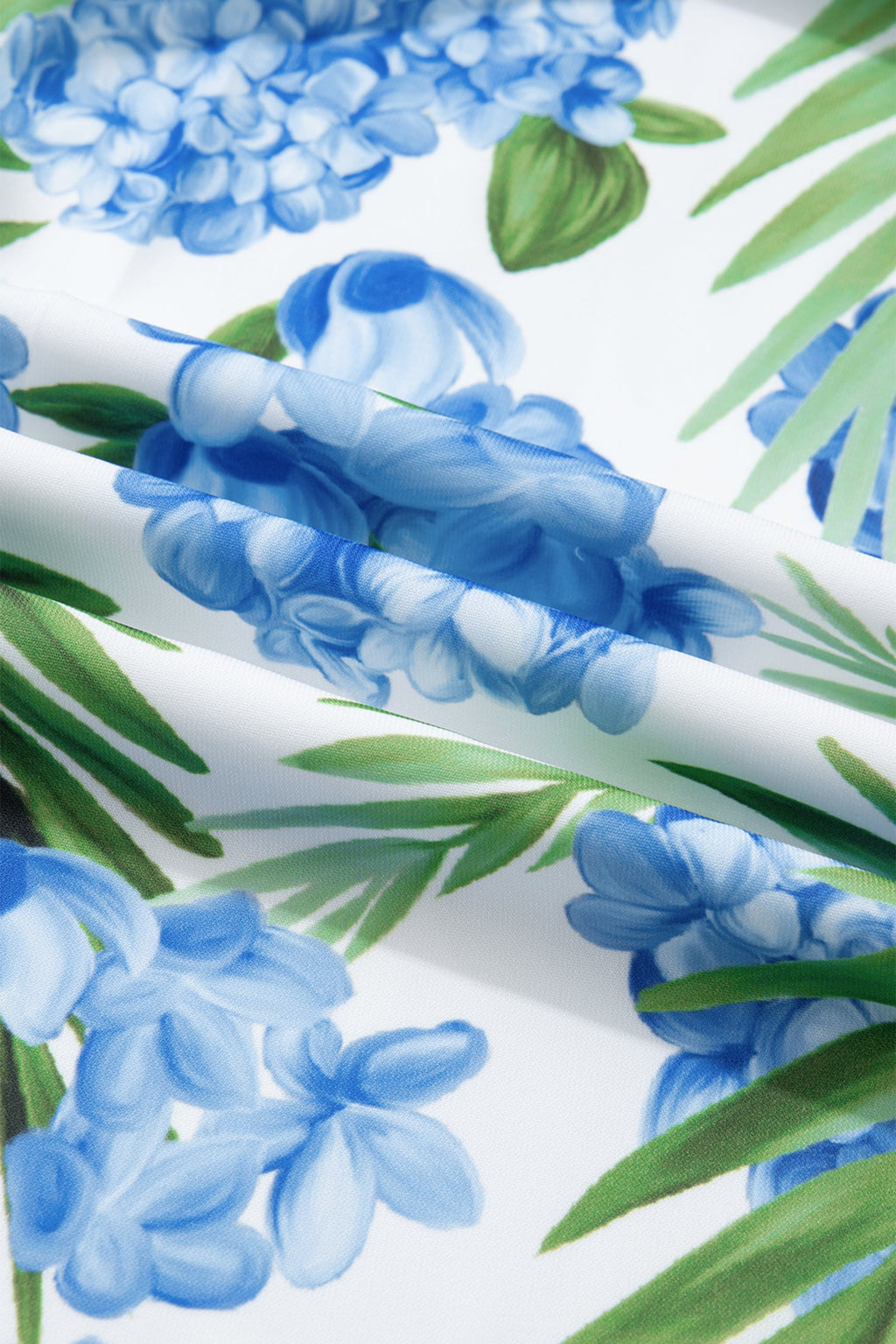 The Capri Palm Ruffle Mini Dress