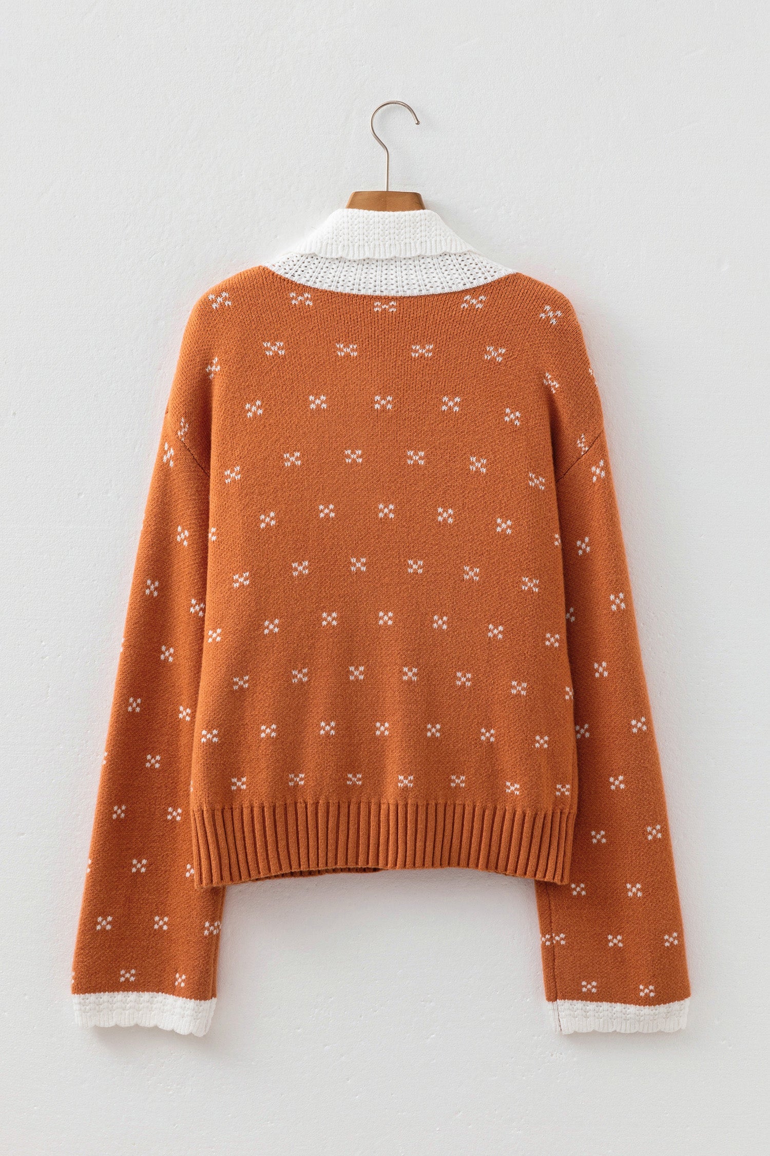 The Autumn rose Colorblock Cardigan