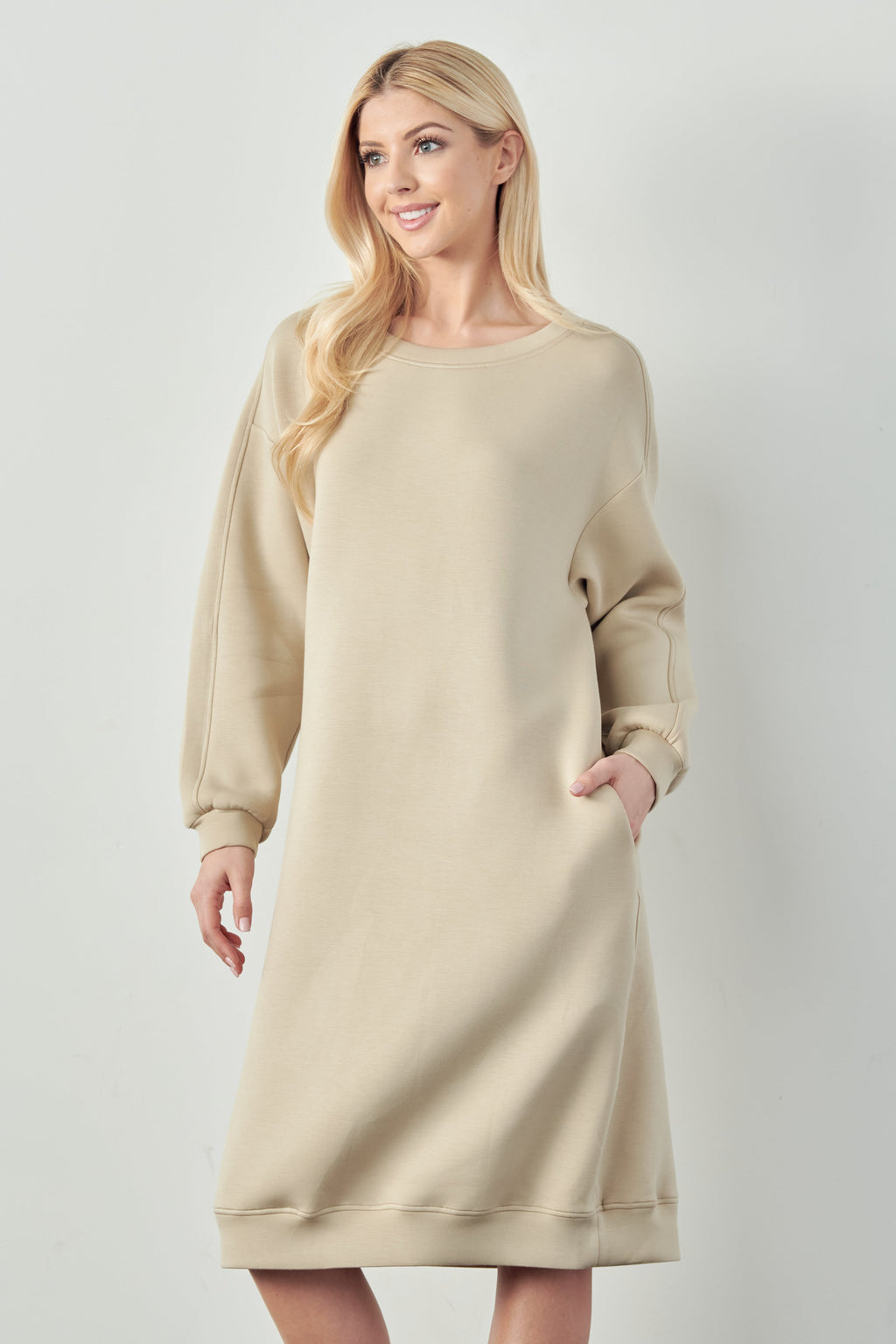 The Bridget Stretch French Scuba Knit Dress
