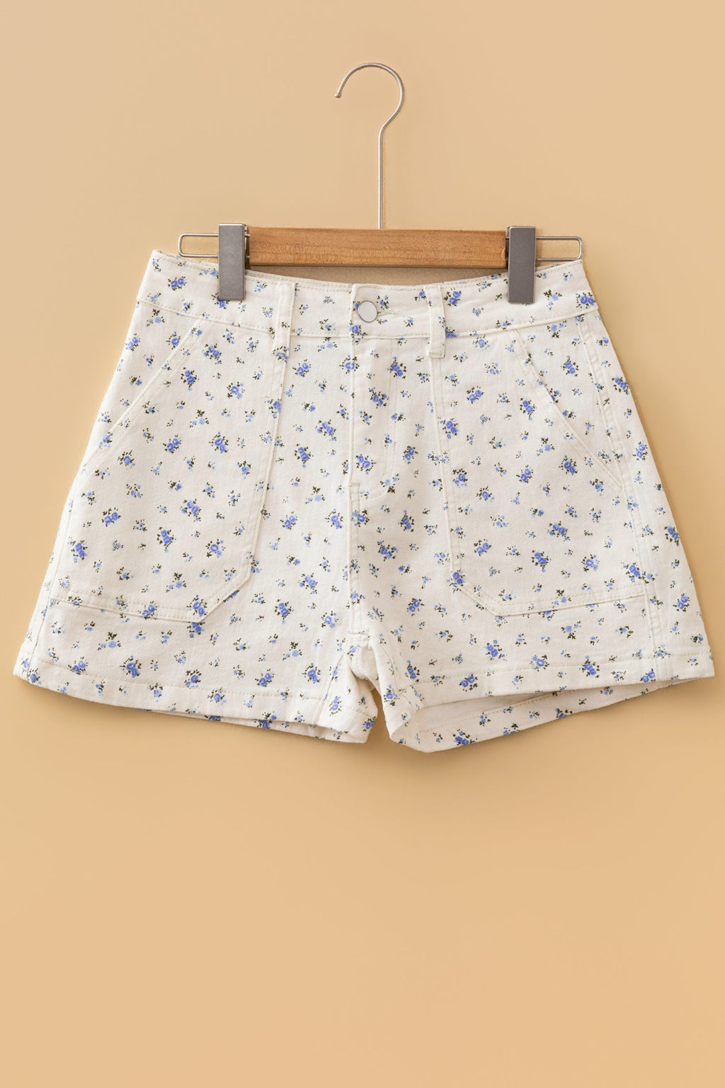 The Gracie Mae Floral Denim High Waist Shorts