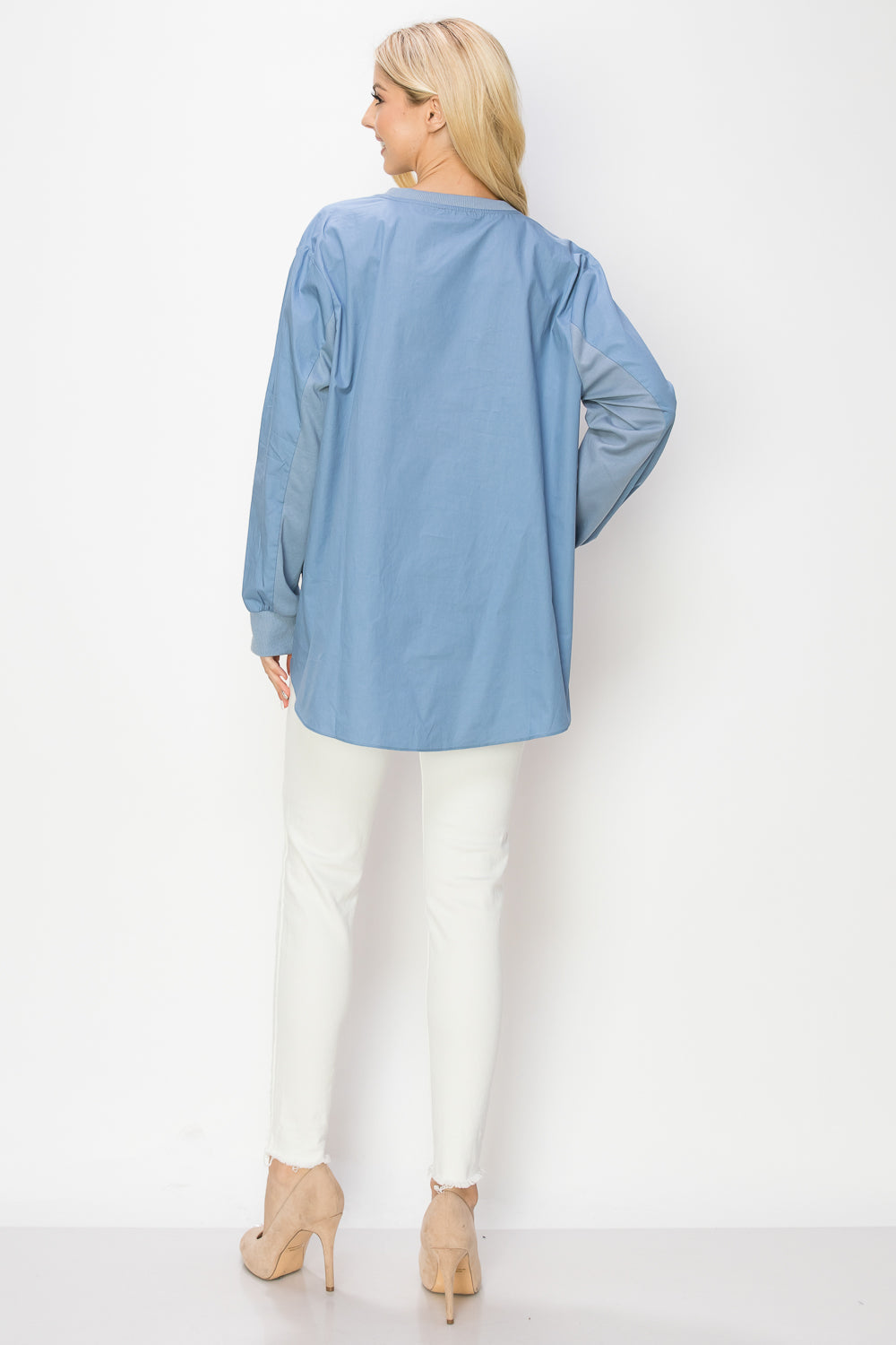 The Blair Jane Mixed Media Tunic Top
