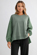 The Blair Jane Mixed Media Tunic Top