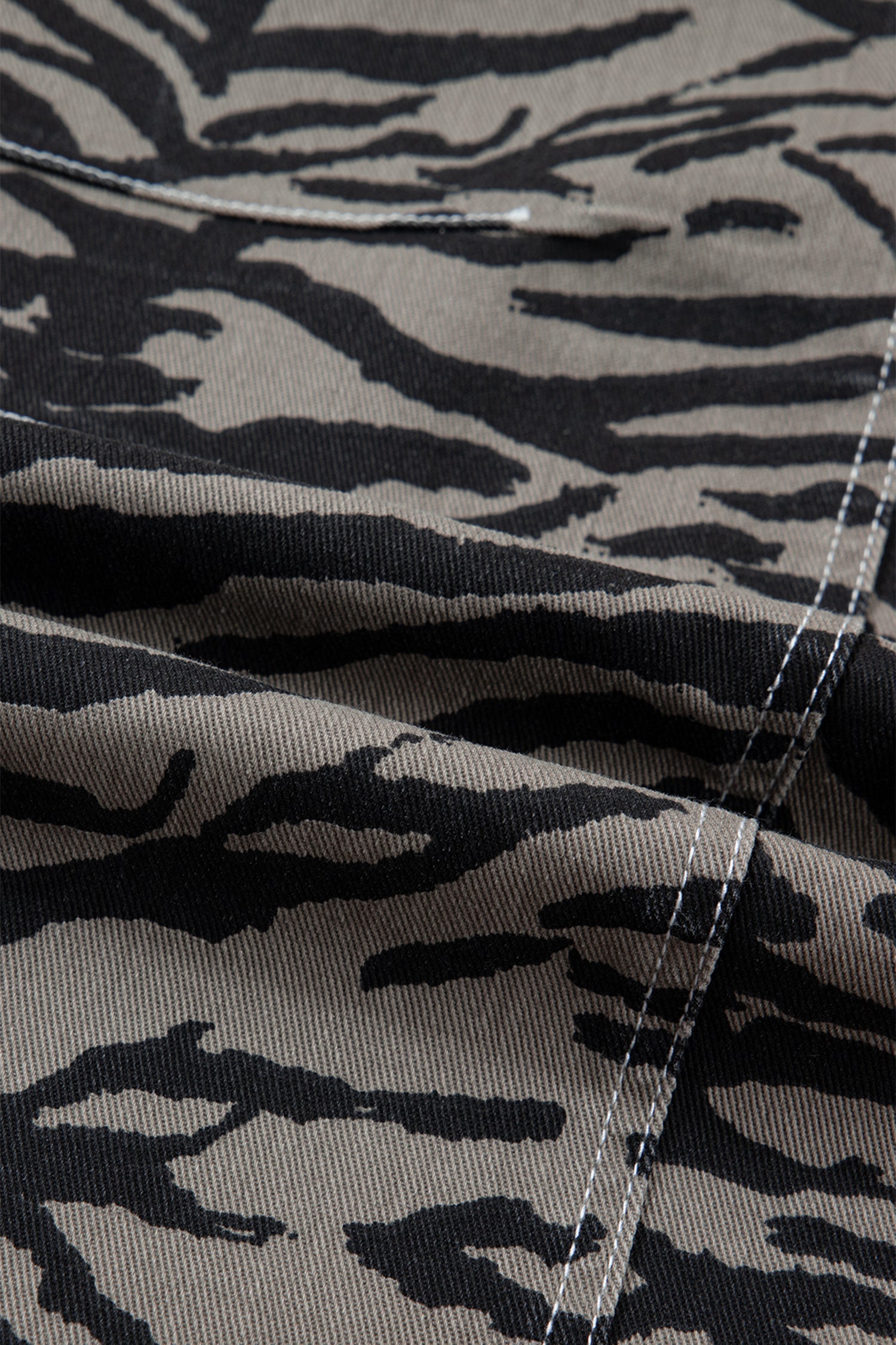 The Zoe Zebra Stripe Denim Wide Barrel Leg Jeans