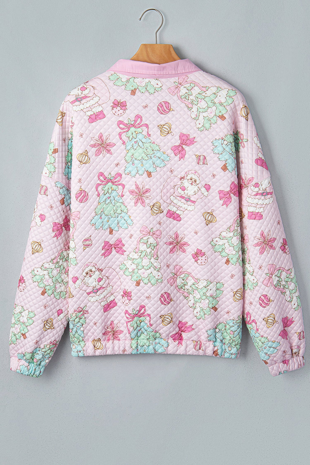 The Sugarplum Santa Quilted Pullover