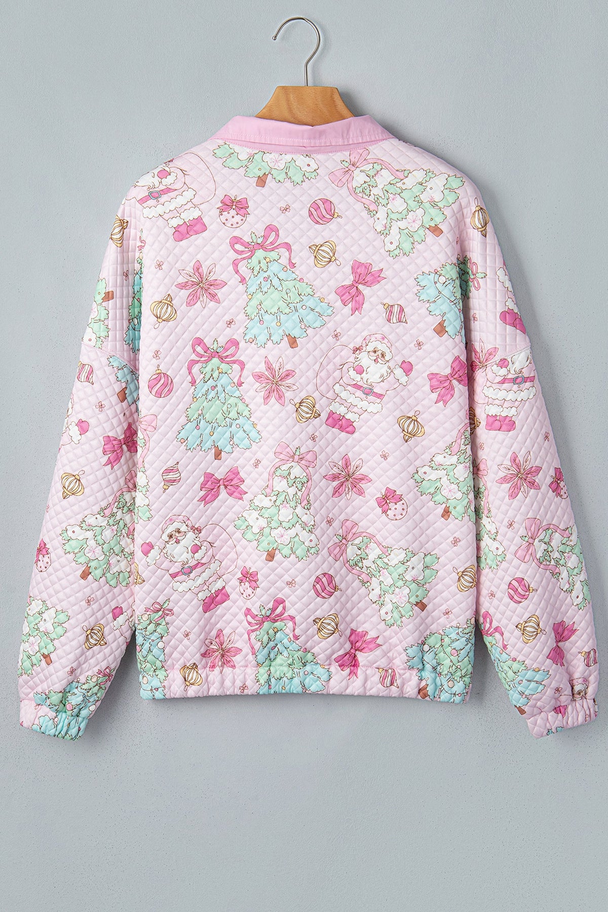 The Sugarplum Santa Quilted Pullover
