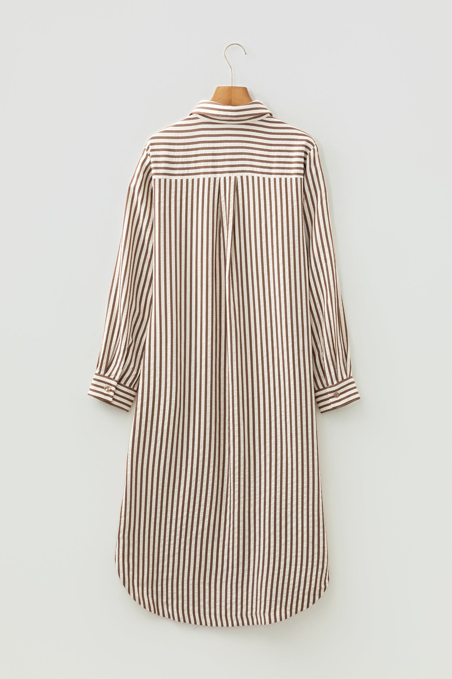 The Lena Stripe Textured  Midi Dress