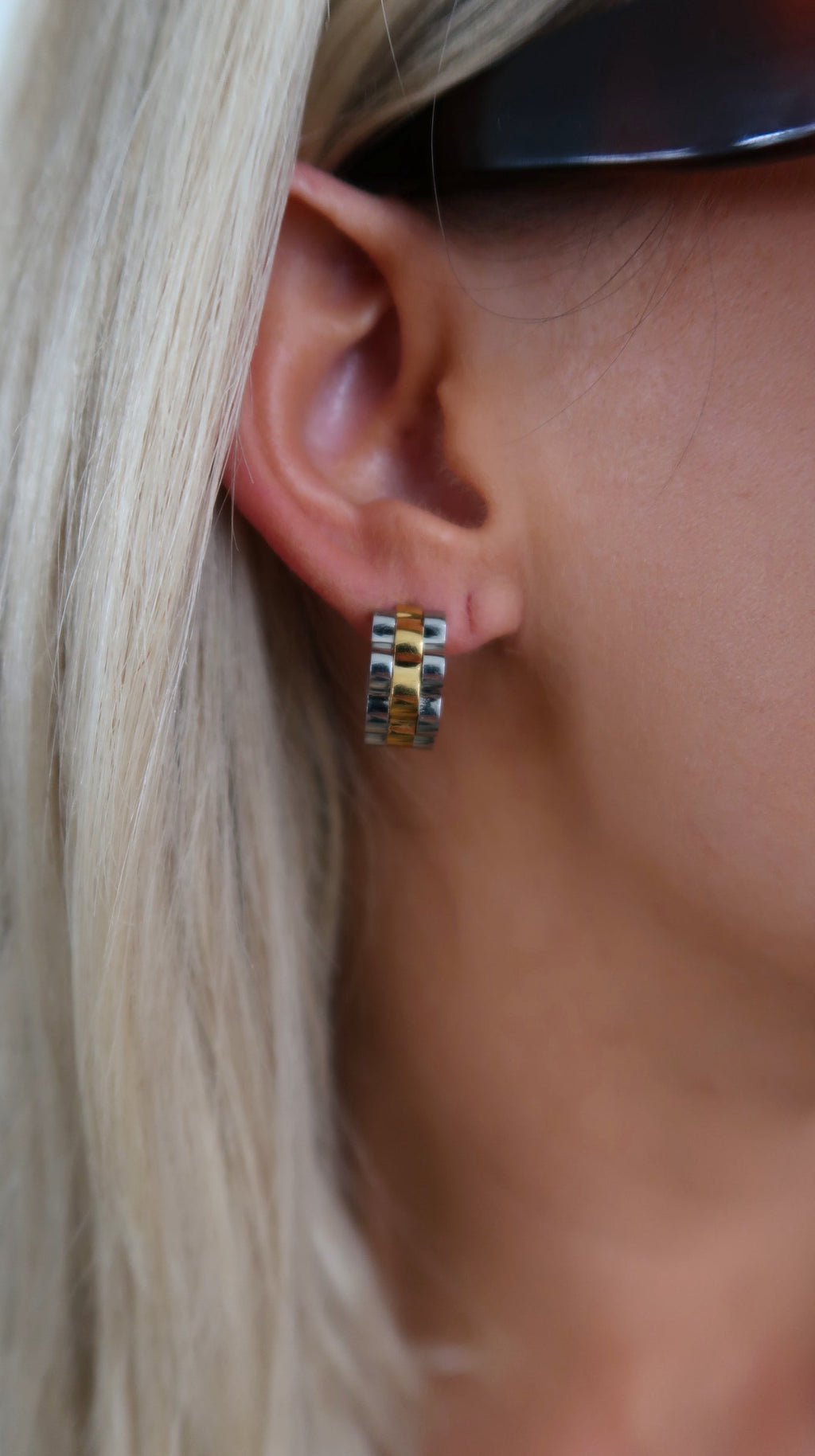 THE SMALL TWO TONED ROLLY HOOPS