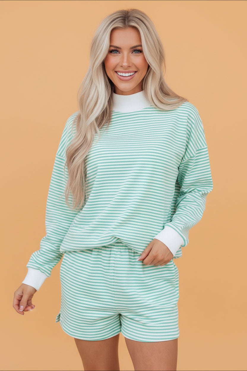 The Lennon Stripe Shorts Set