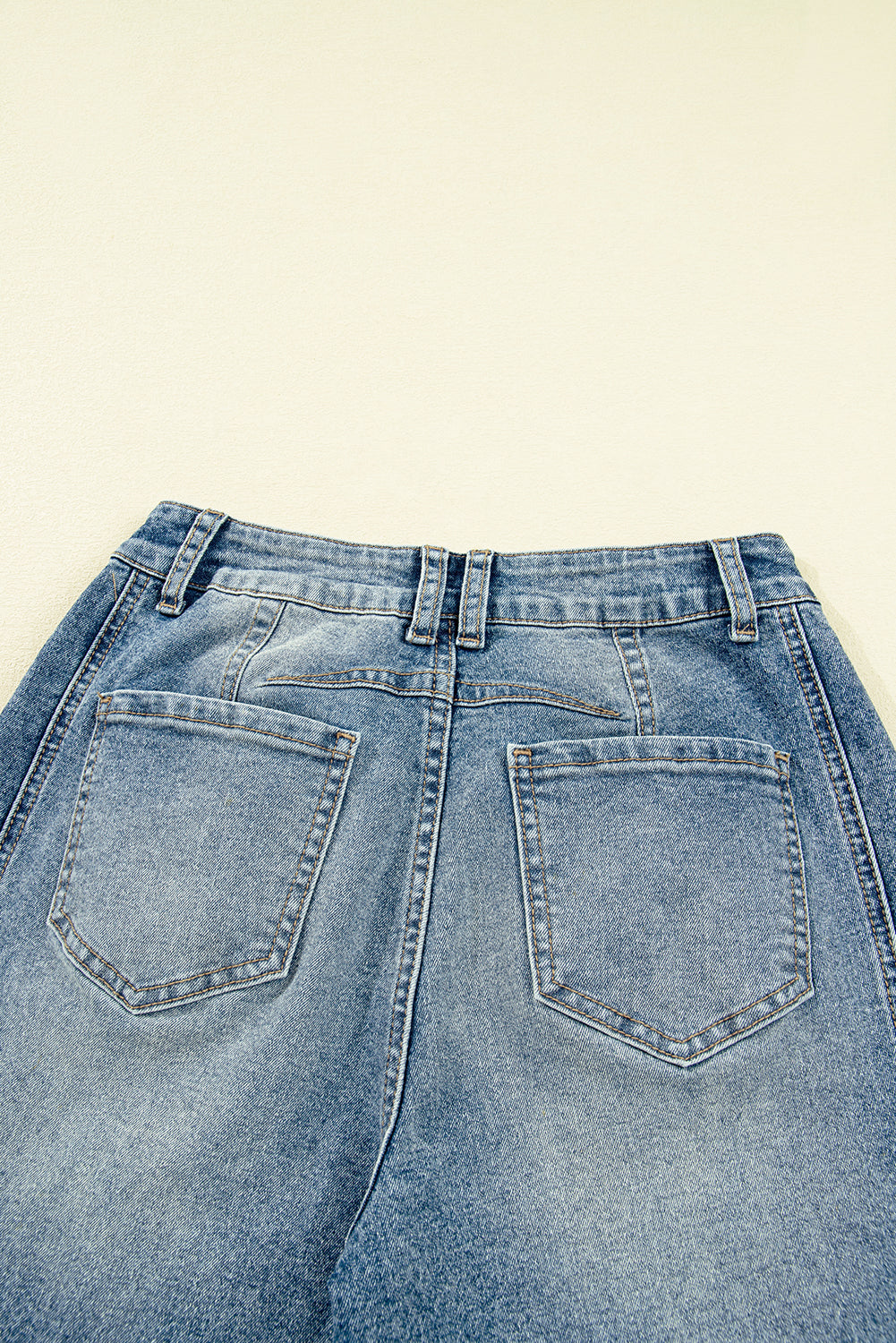 The Blythe Vintage Washed Seam Detail Jeans