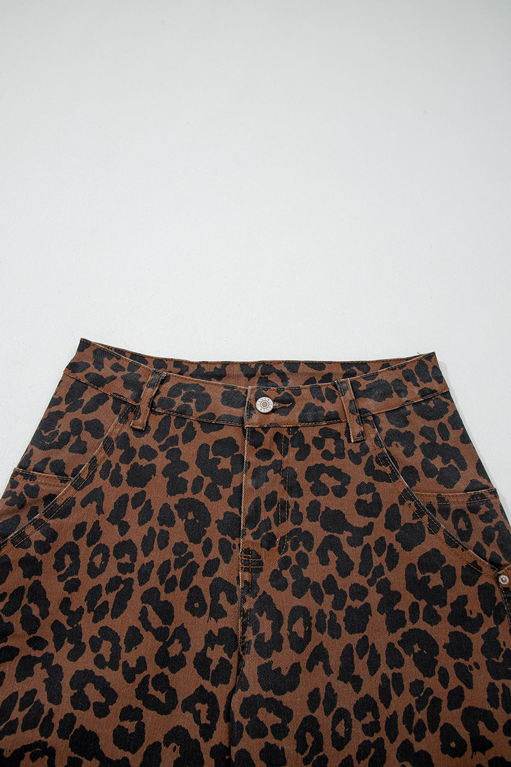 The Olivia Leopard Barrel Jeans