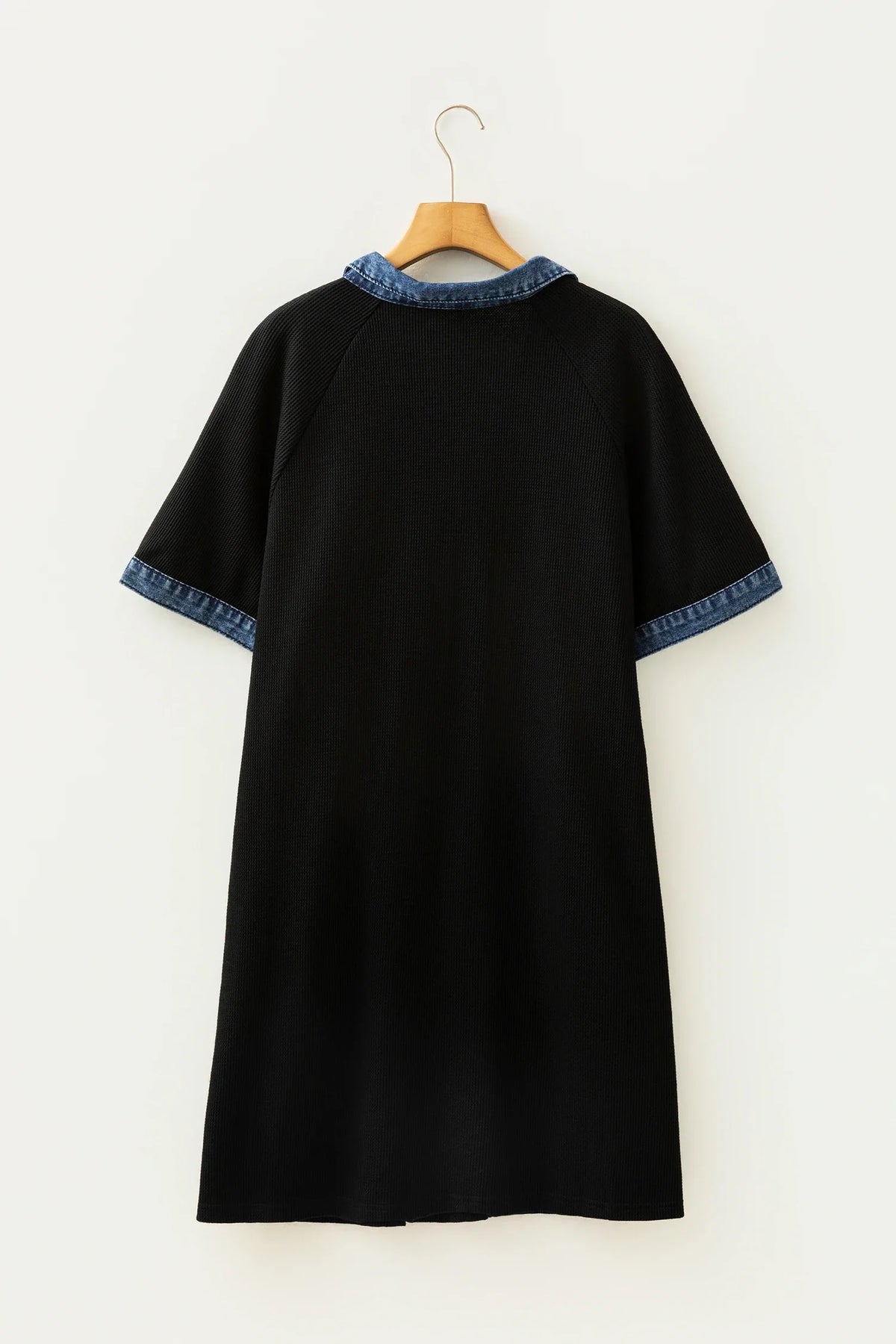 The Maddie Denim Polo Collar Dress
