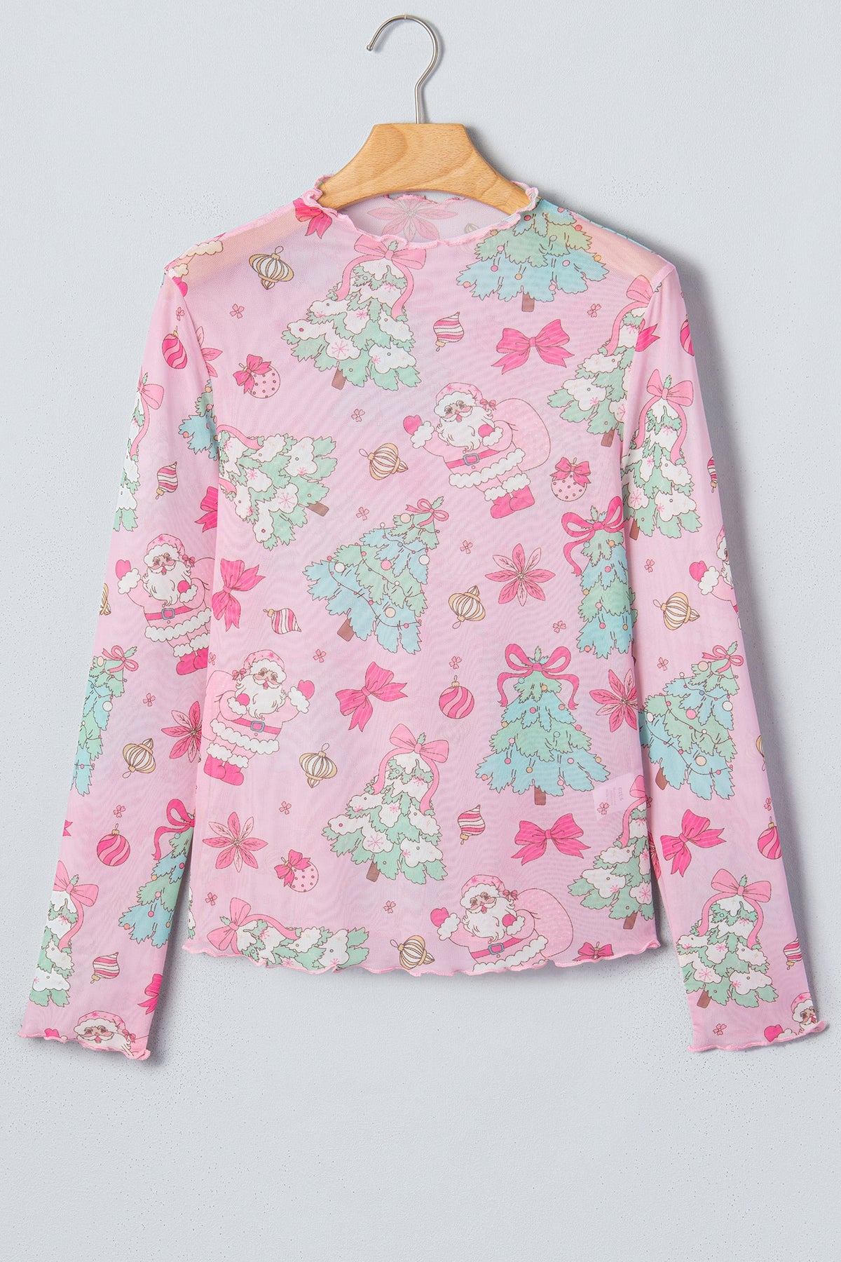 The Sugarplum Christmas Mesh Top