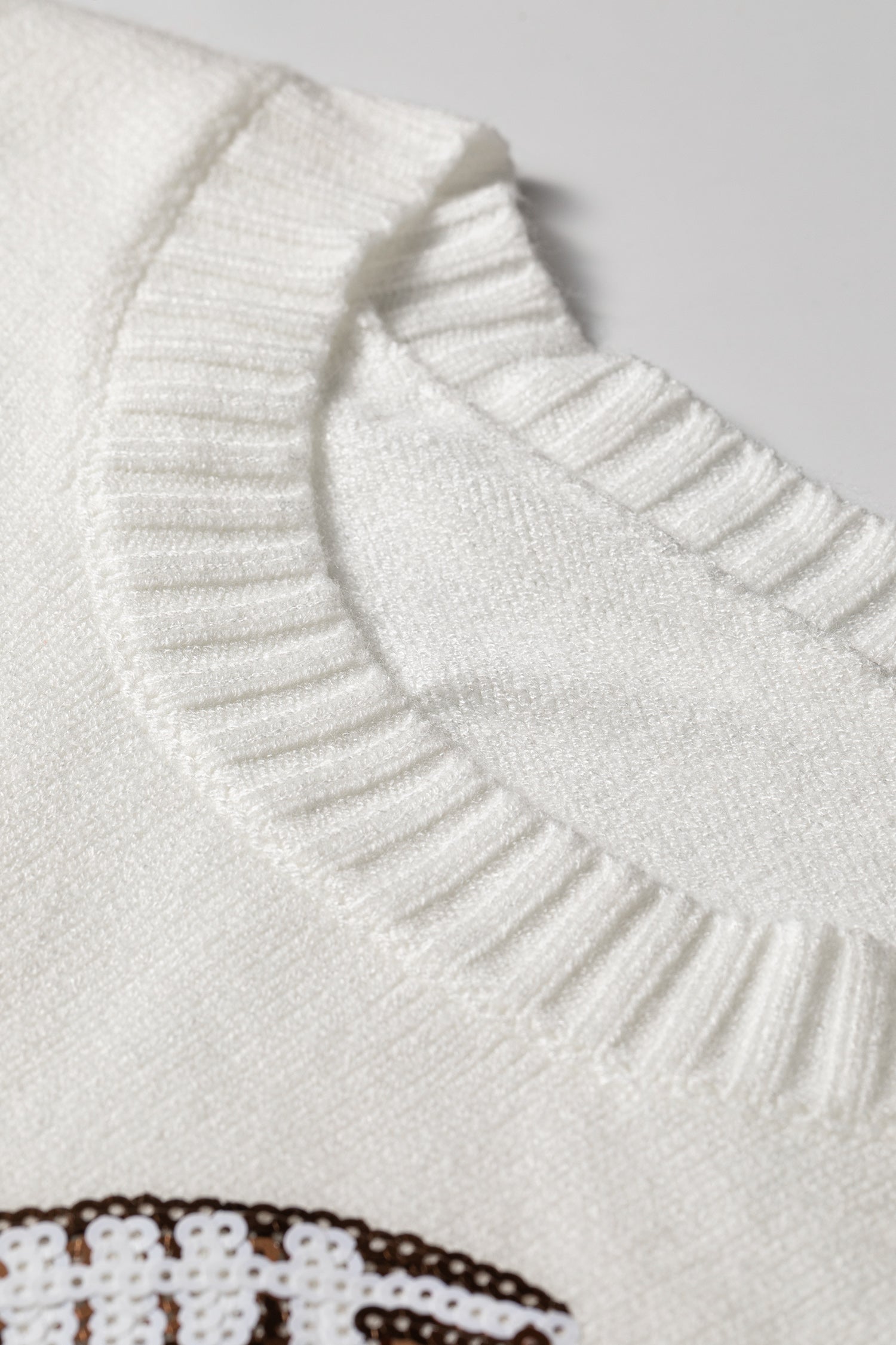 The Nellie Sequin Football Sweater
