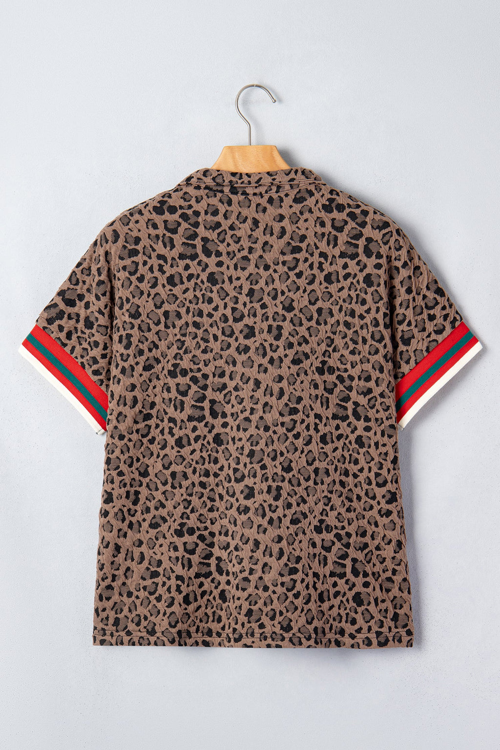 The Leila Leopard Stripe Blouse