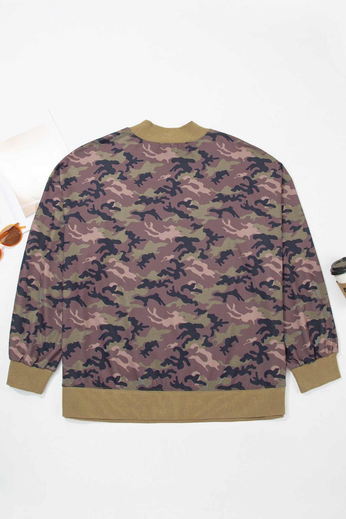 The Willow Camo Mock Neck Sweatshirt