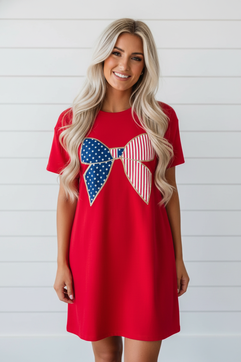 The Liberty Bow Mini Dress