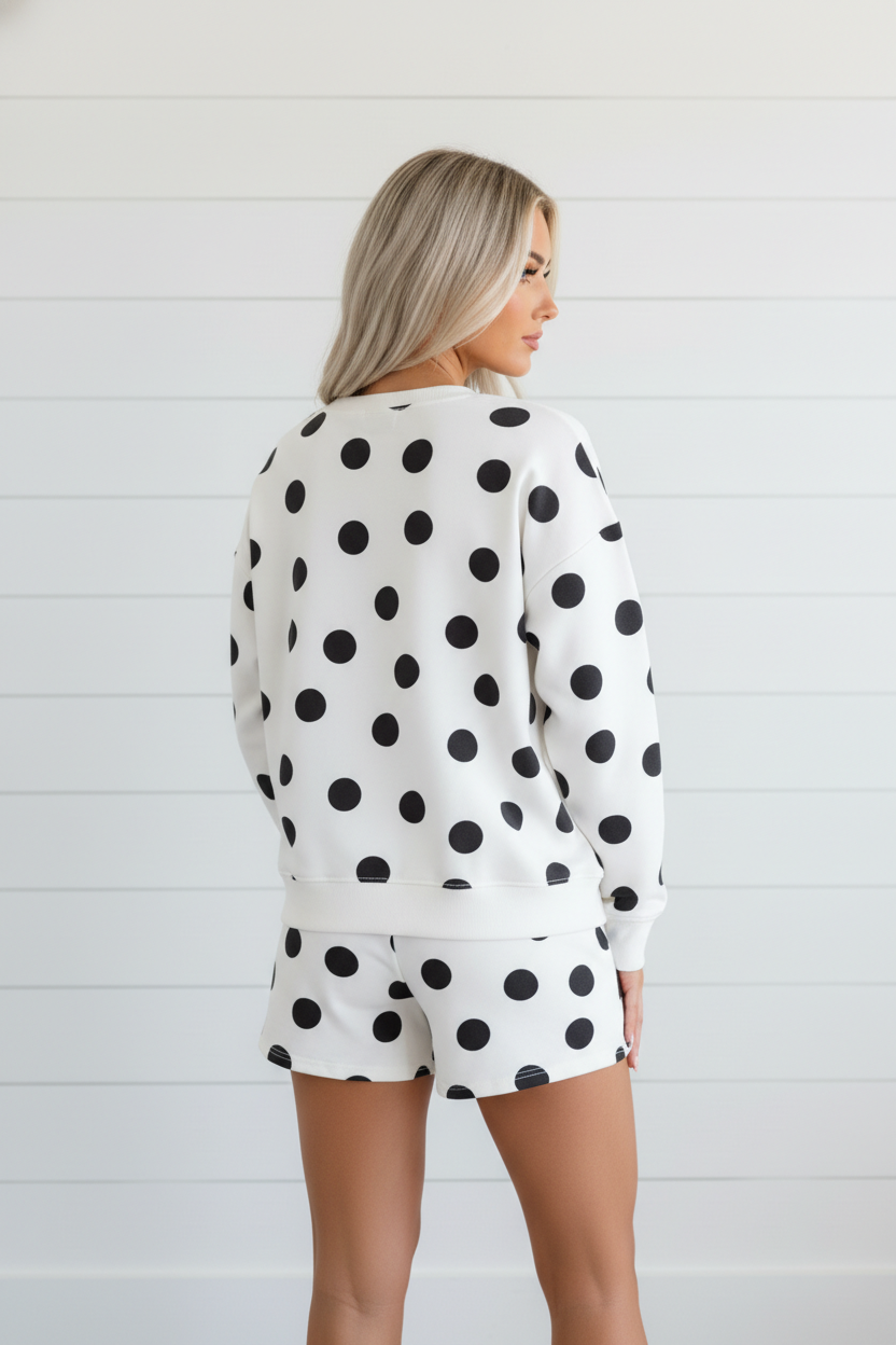 The Presley Polka Dot Lounge Set