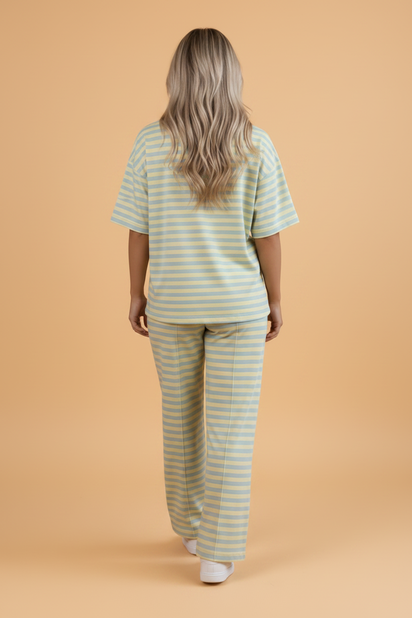The Mila Stripe Pants Set